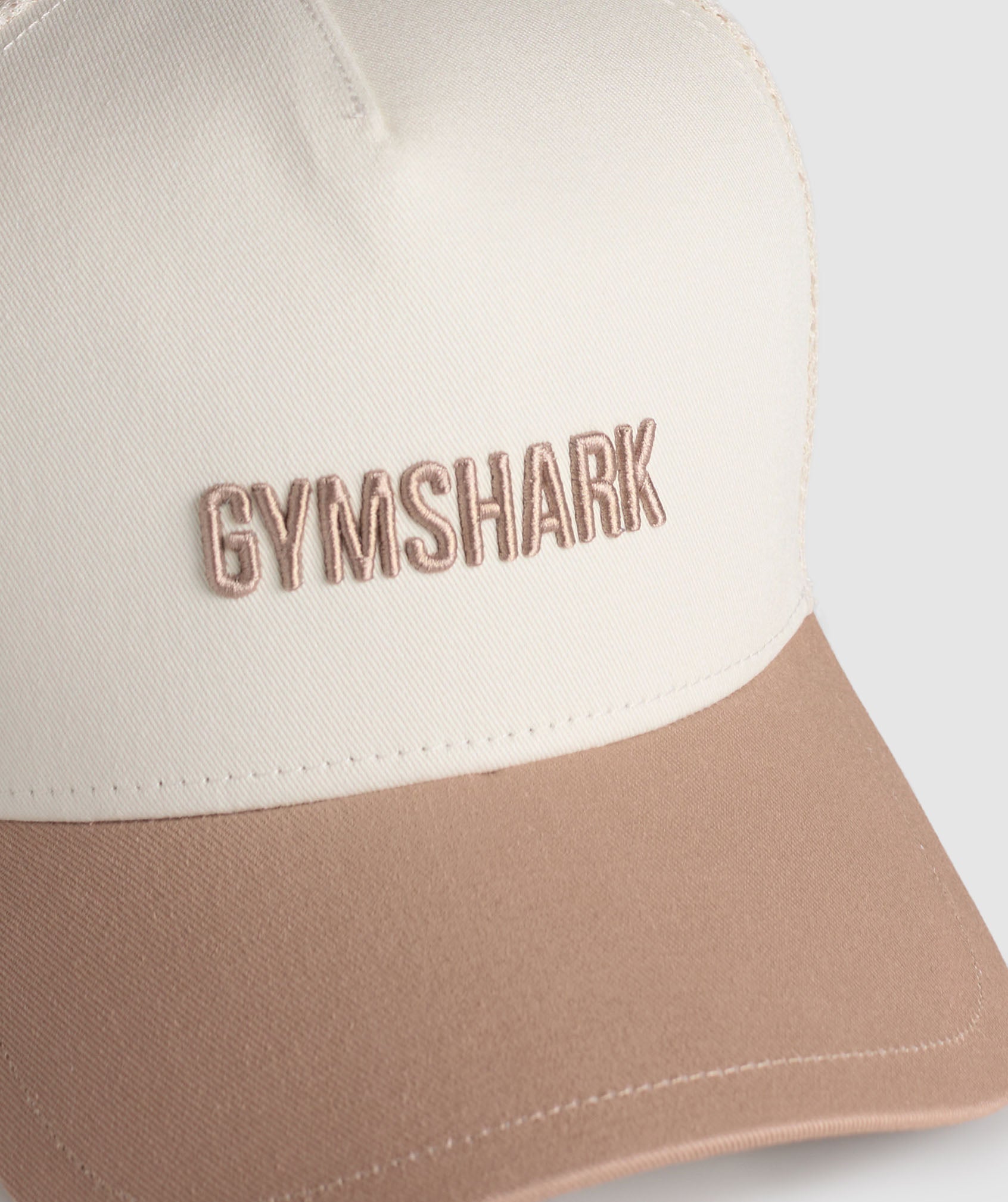 Wordmark Trucker Cap - Oat White/Deep Fawn Brown