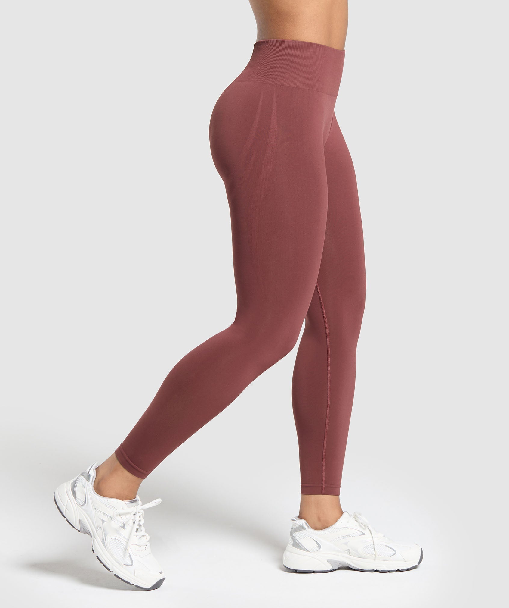 Everyday Seamless Leggings - Burgundy Brown