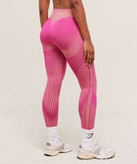 Diffuse Seamless Leggings - Winning Pink/Refresh Yellow