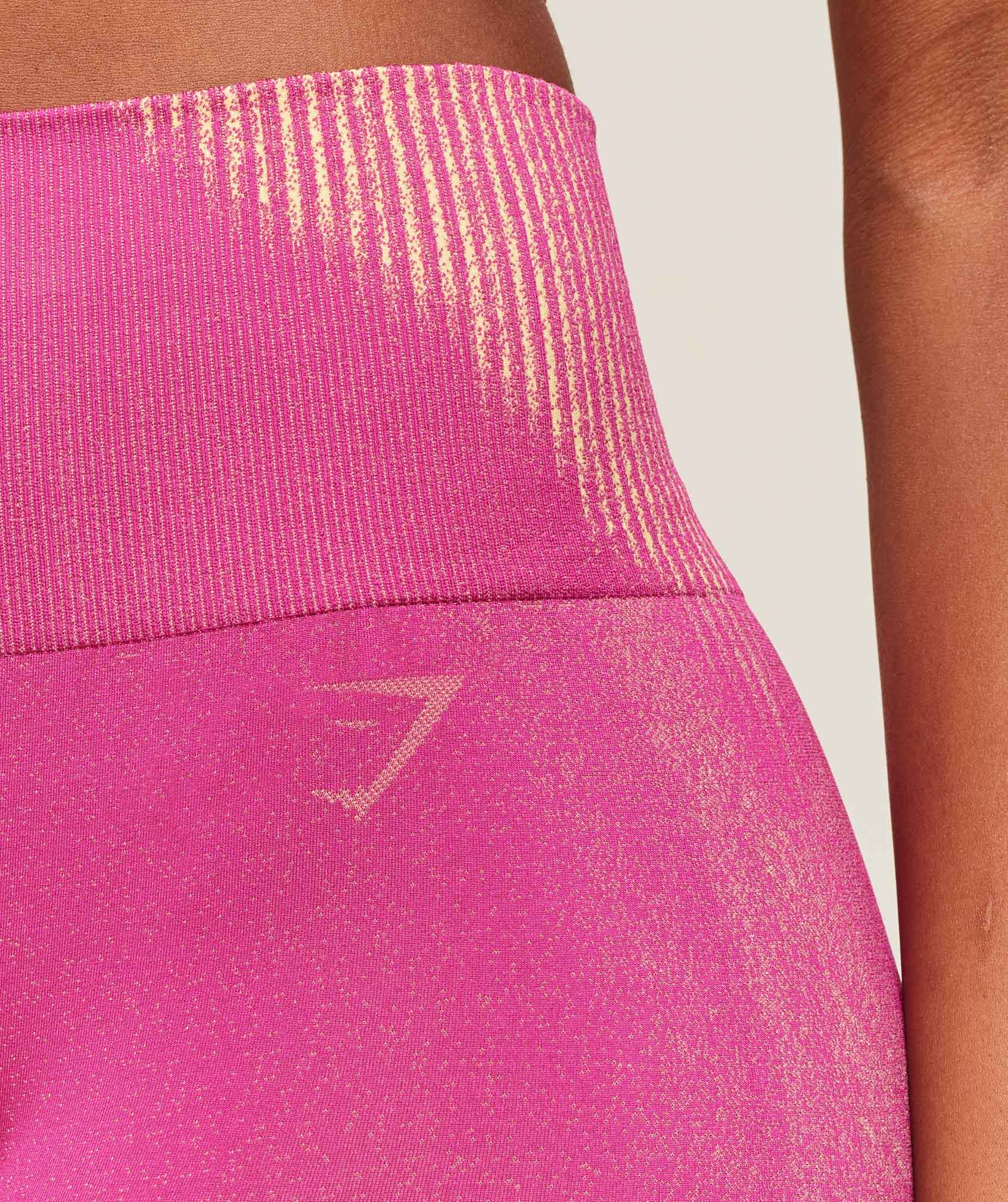 Diffuse Seamless Leggings - Winning Pink/Refresh Yellow