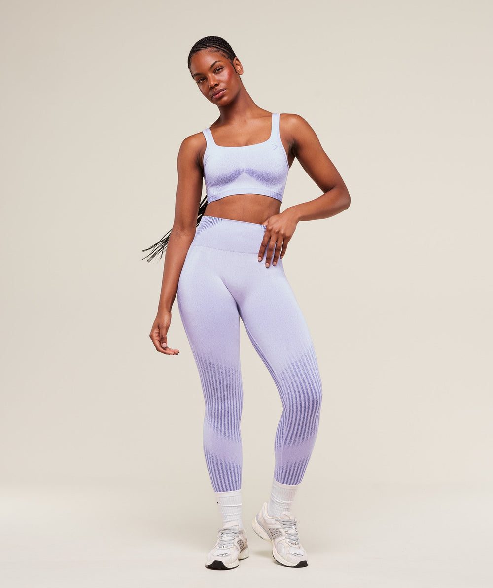 Diffuse Seamless Leggings - Fresh Lilac/Cobalt Purple