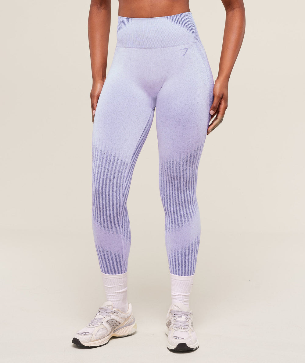 Diffuse Seamless Leggings - Fresh Lilac/Cobalt Purple