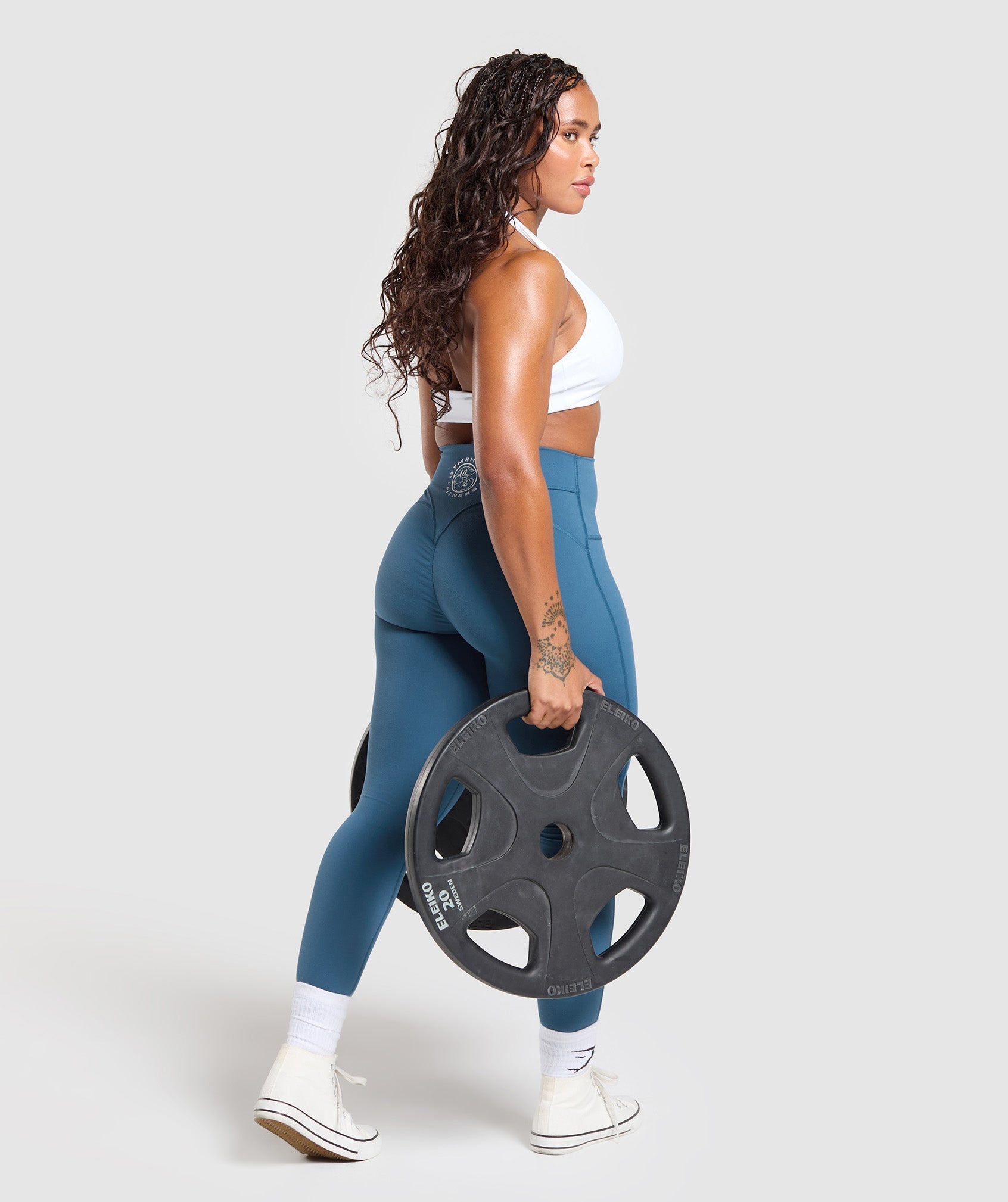 Legacy Logo Leggings - Success Blue