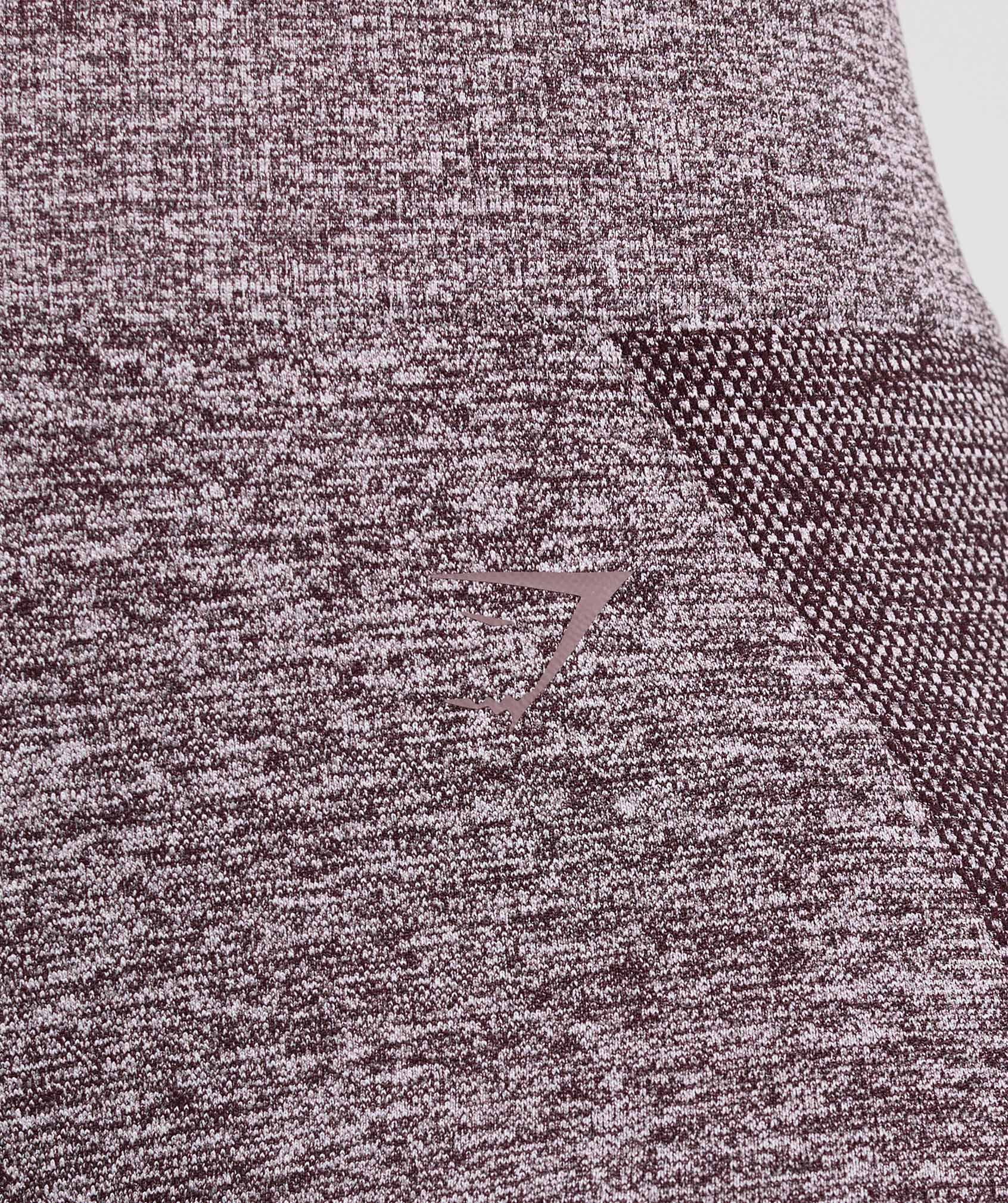 Flex High Waisted Leggings - Plum Brown/White Marl