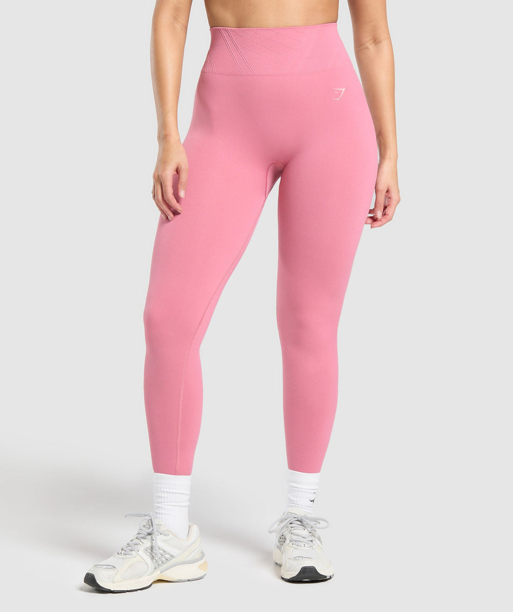 Corset Seamless Leggings - Sunset Pink