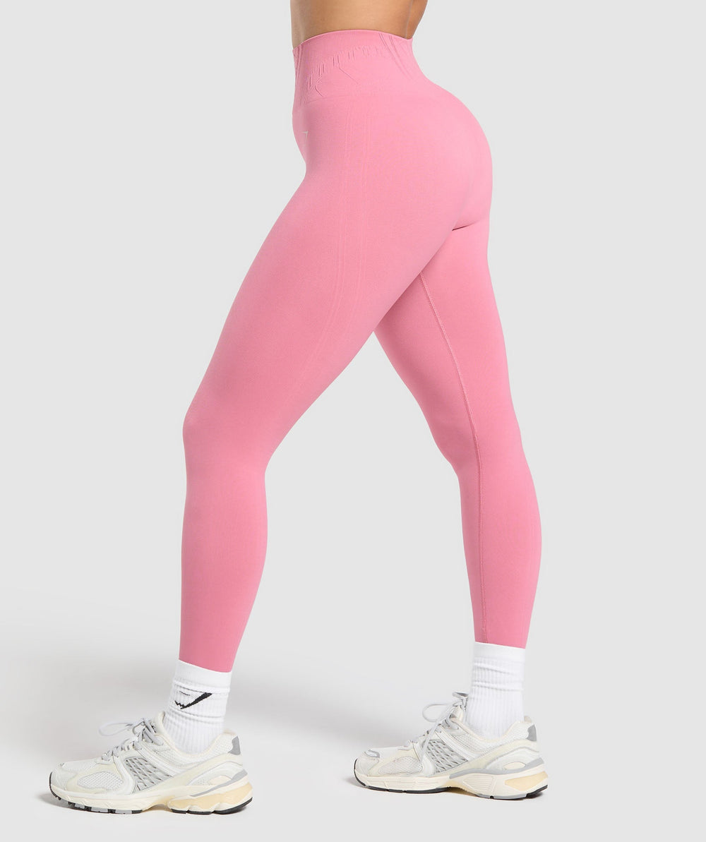 Corset Seamless Leggings - Sunset Pink