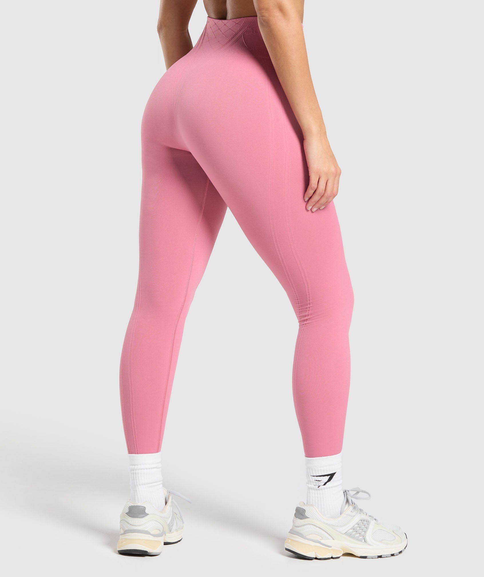 Corset Seamless Leggings - Sunset Pink