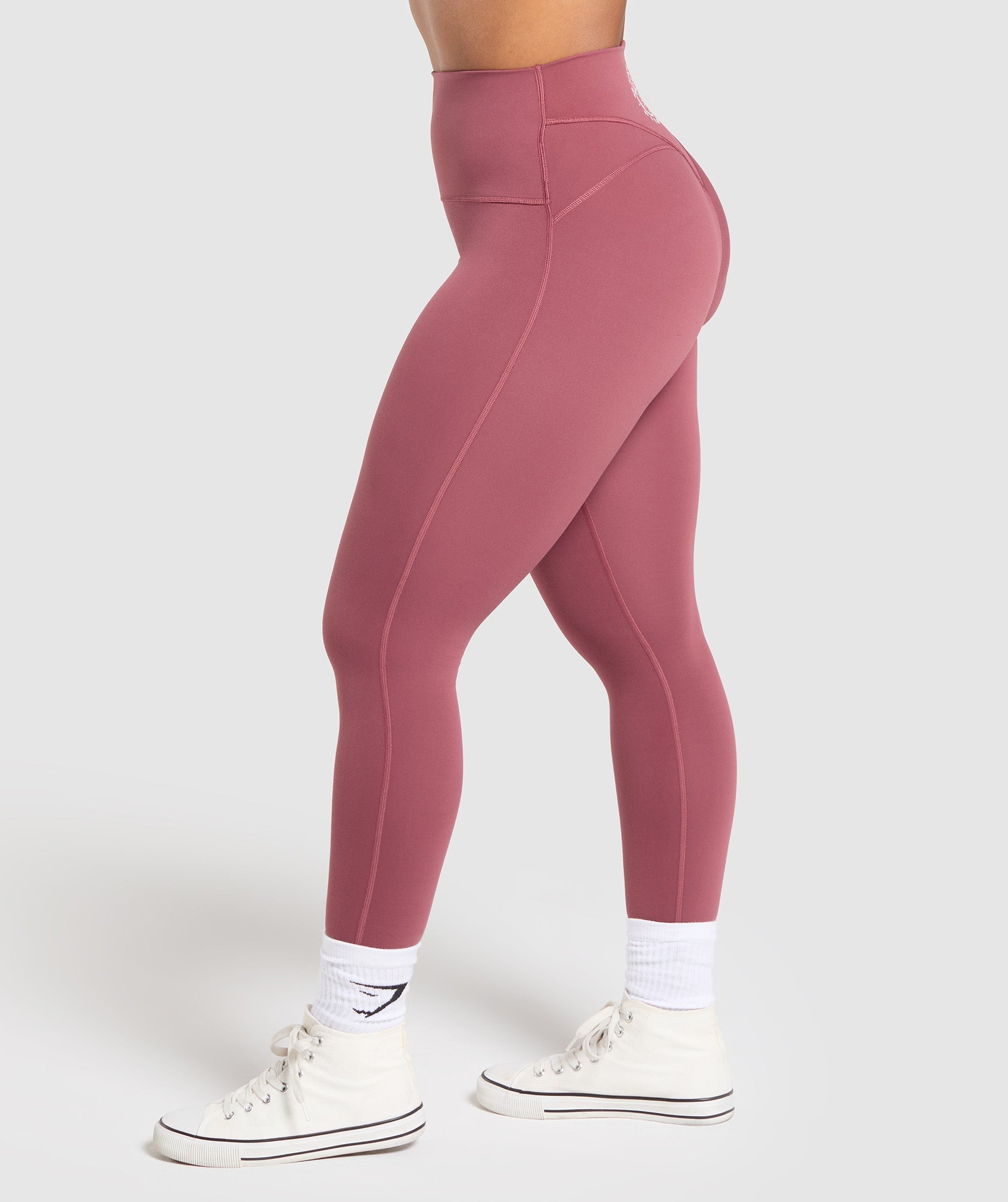 Legacy Logo Leggings - Washed Berry Pink