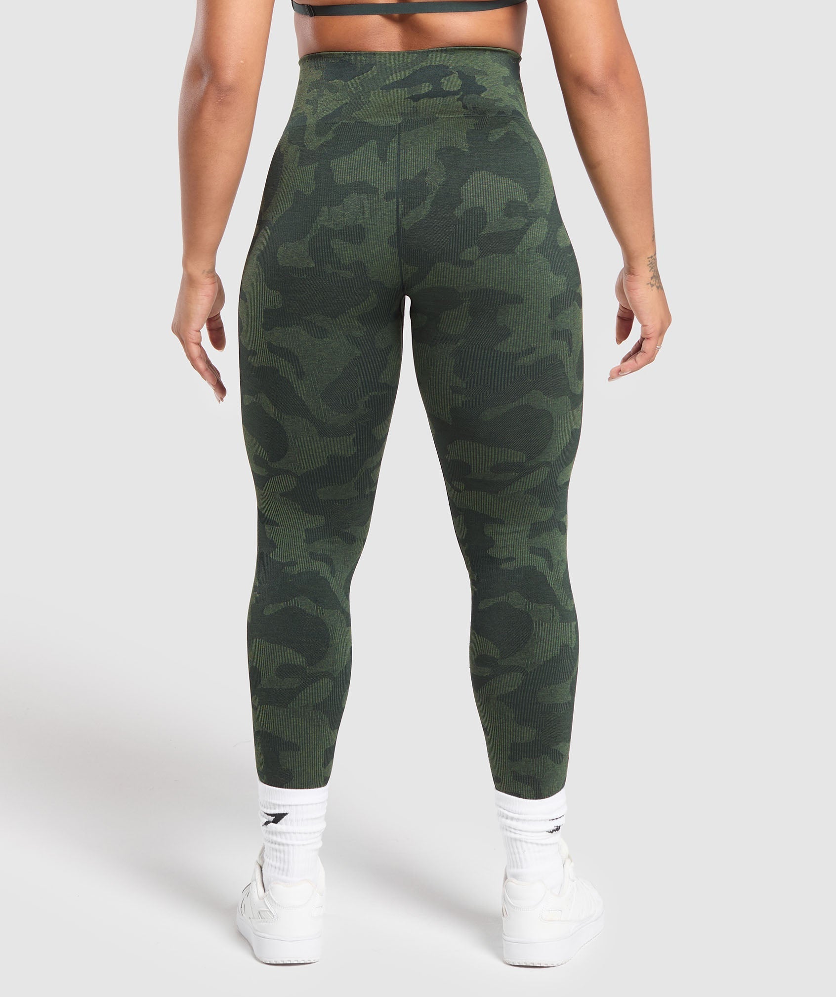 Adapt Camo Seamless Leggings - Victory Green/ Force Green