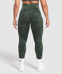 Adapt Camo Seamless Leggings - Victory Green/ Force Green