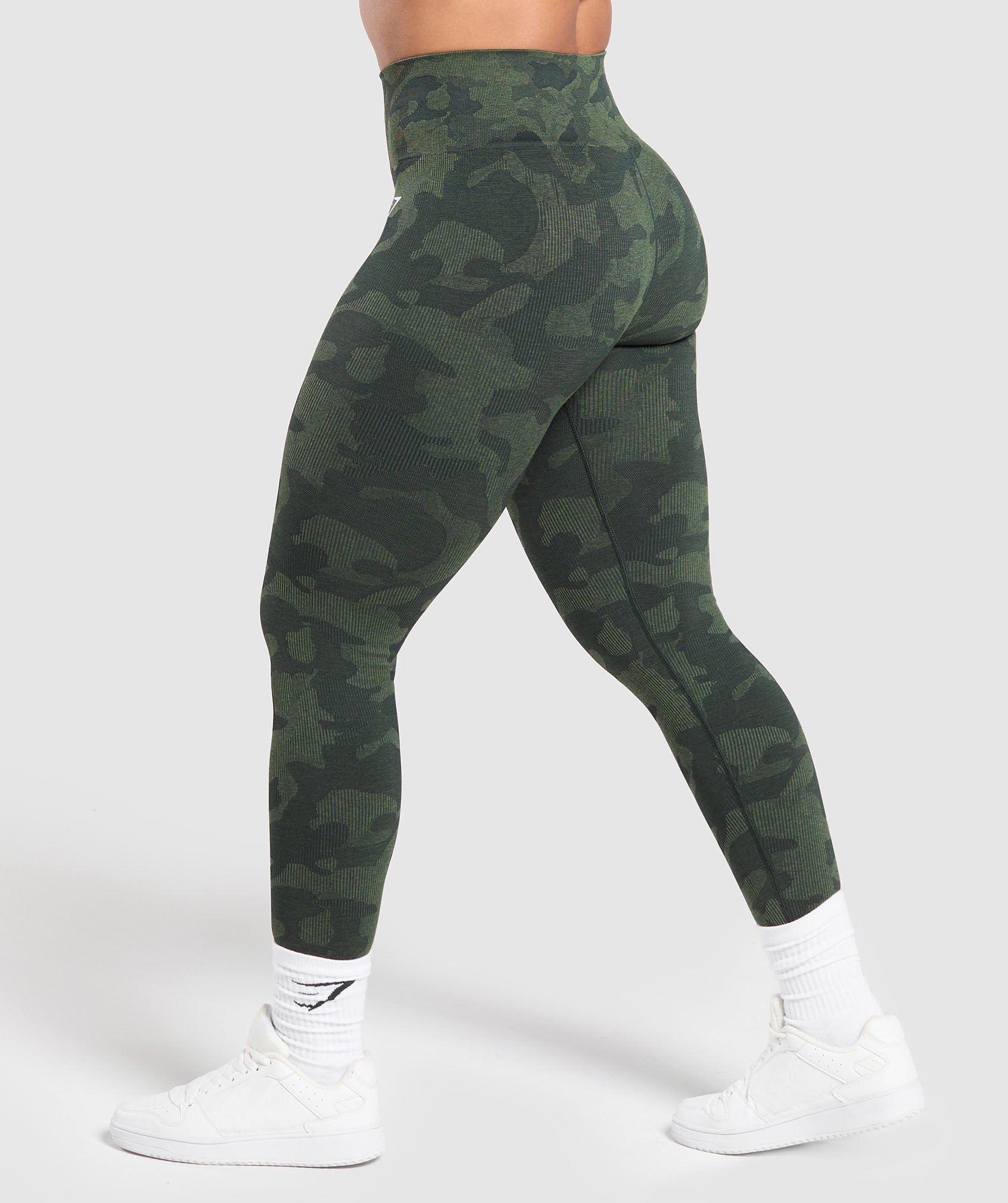 Adapt Camo Seamless Leggings - Victory Green/ Force Green