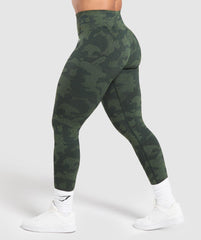 Adapt Camo Seamless Leggings - Victory Green/ Force Green