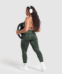 Adapt Camo Seamless Leggings - Victory Green/ Force Green