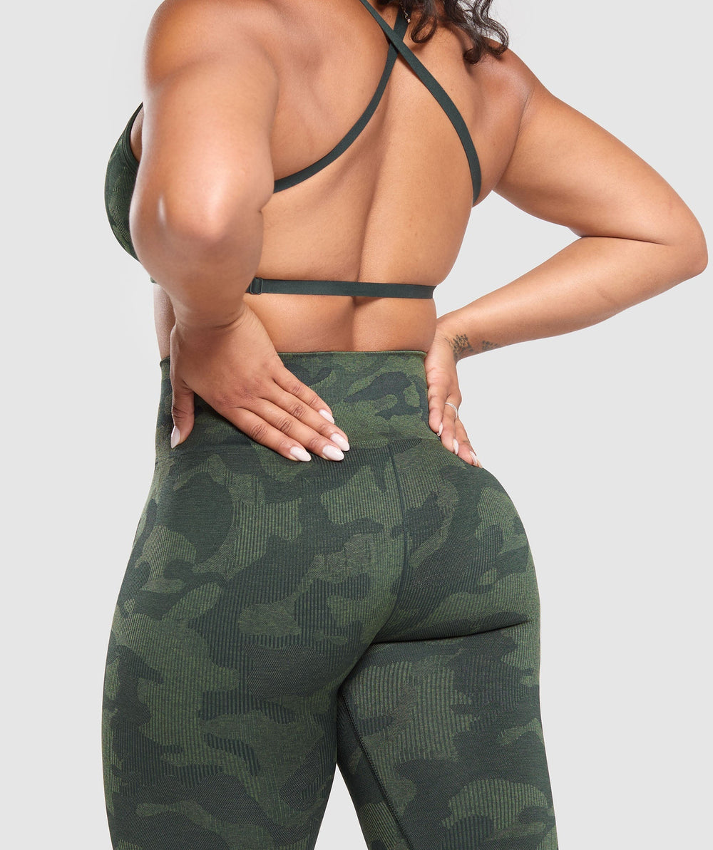 Adapt Camo Seamless Leggings - Victory Green/ Force Green