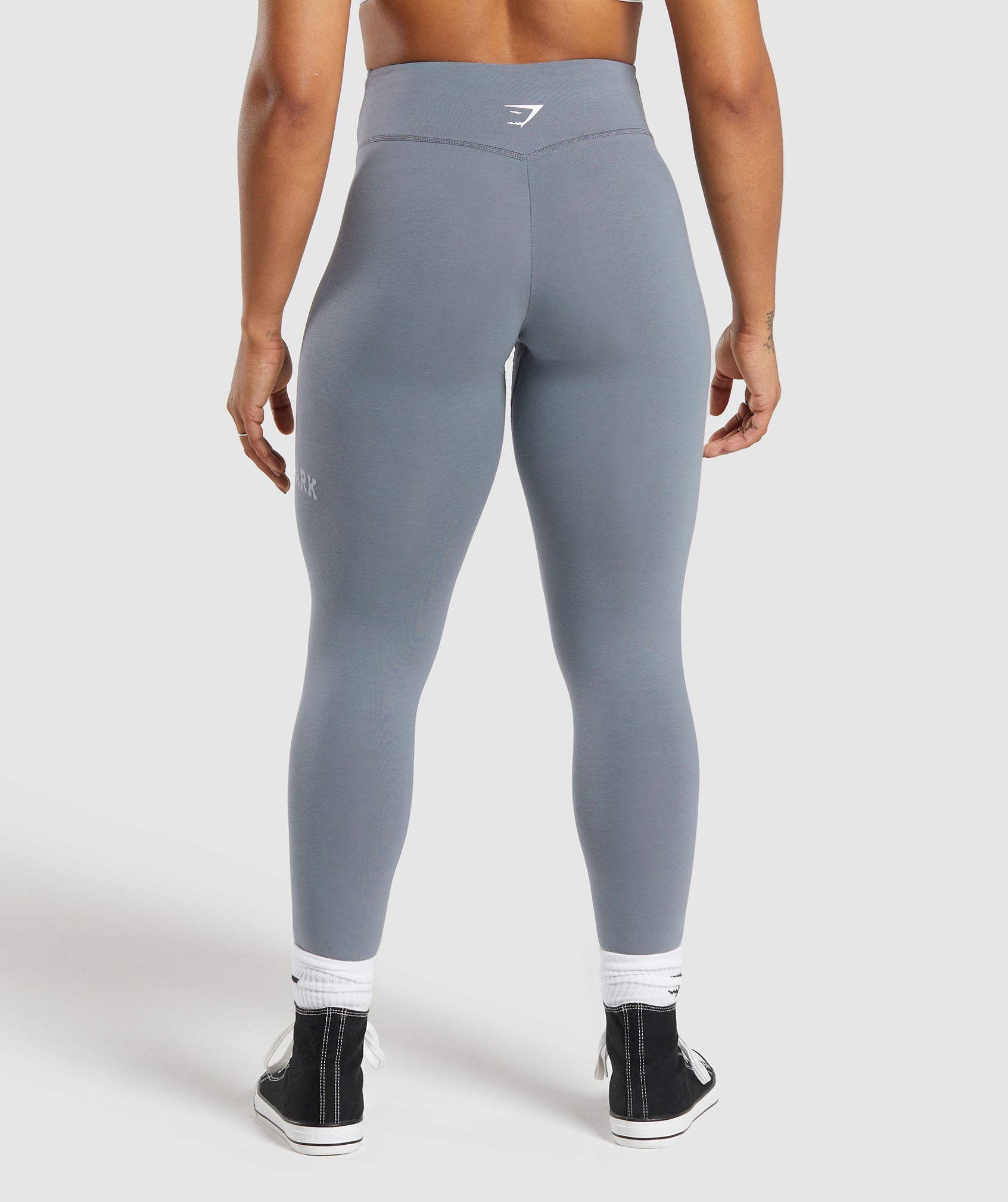 Lifting Logo Leggings - Iron Blue