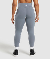 Lifting Logo Leggings - Iron Blue