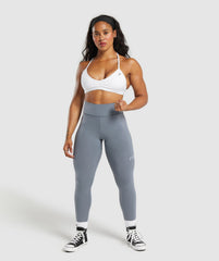 Lifting Logo Leggings - Iron Blue