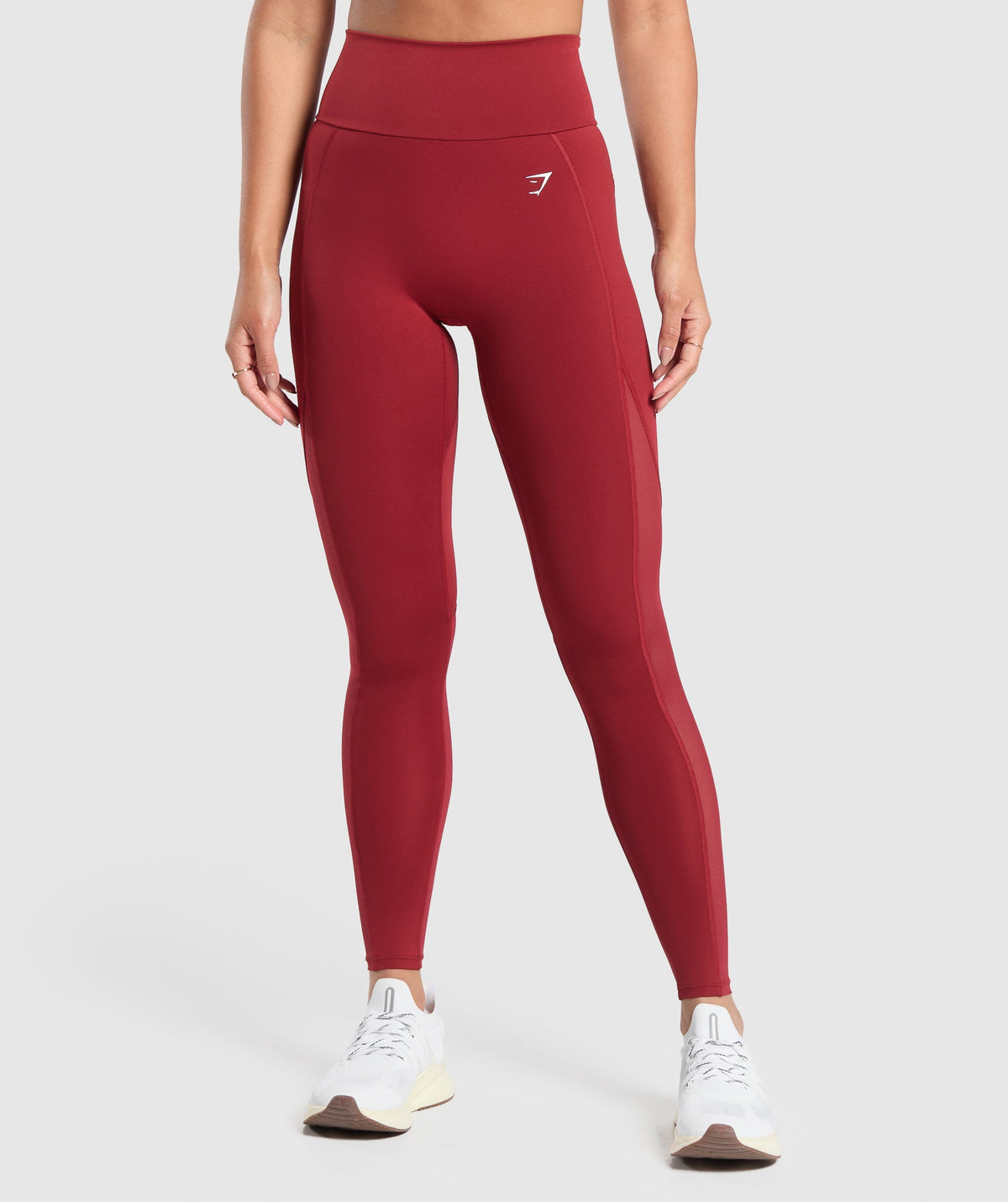 Everyday Mesh Leggings - Reps Red