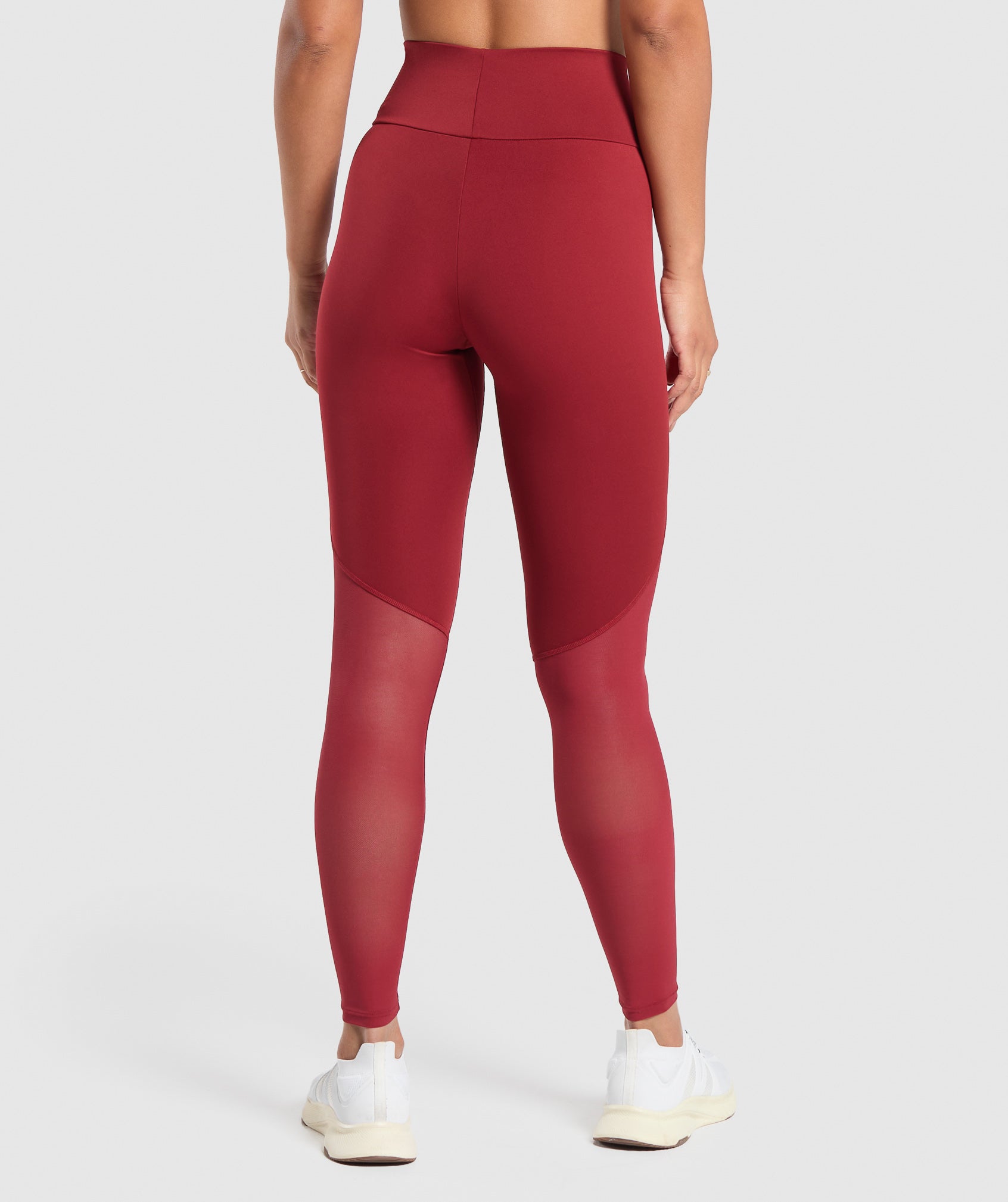 Everyday Mesh Leggings - Reps Red