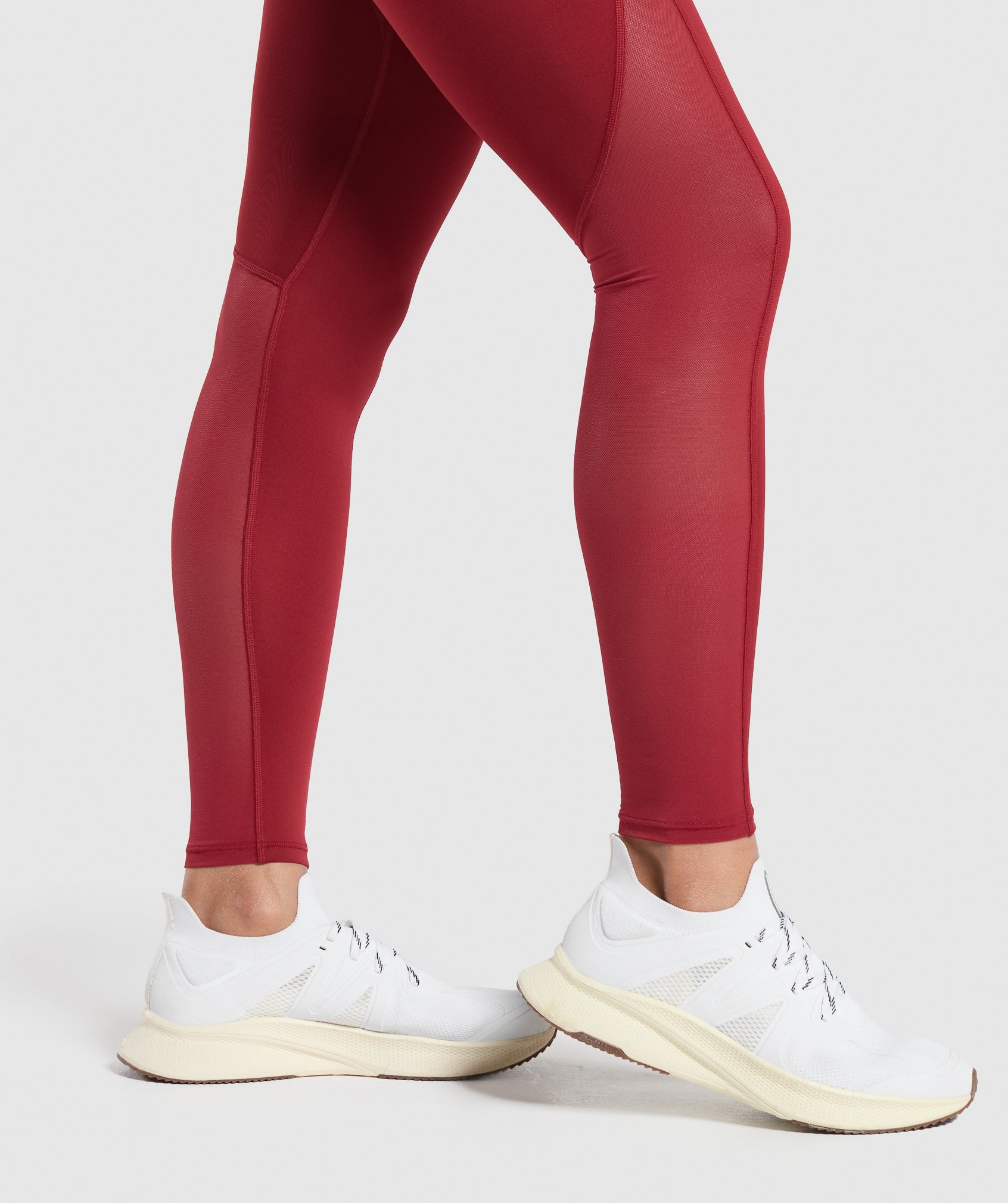 Everyday Mesh Leggings - Reps Red