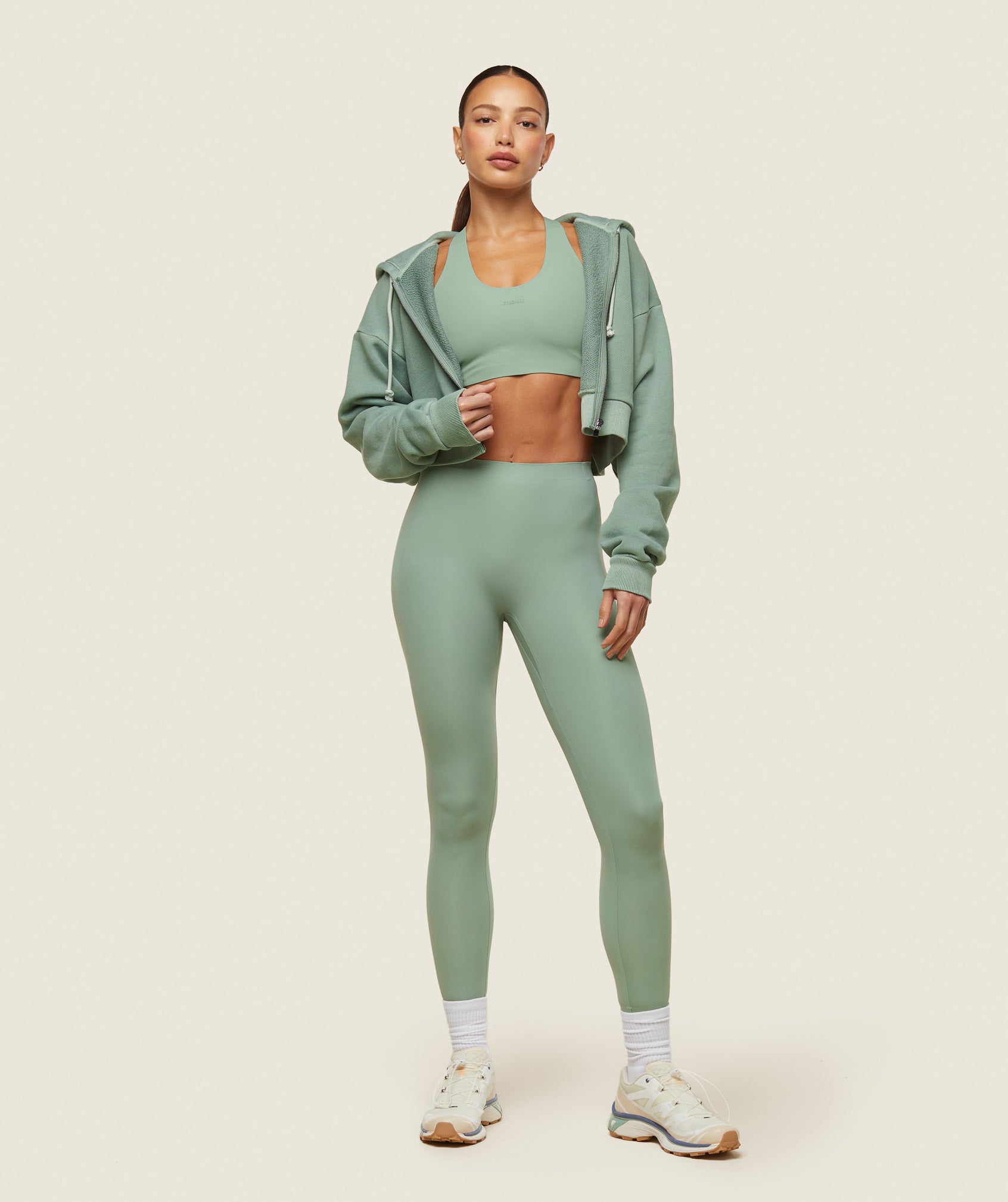 everywear Active Leggings - Dollar Green
