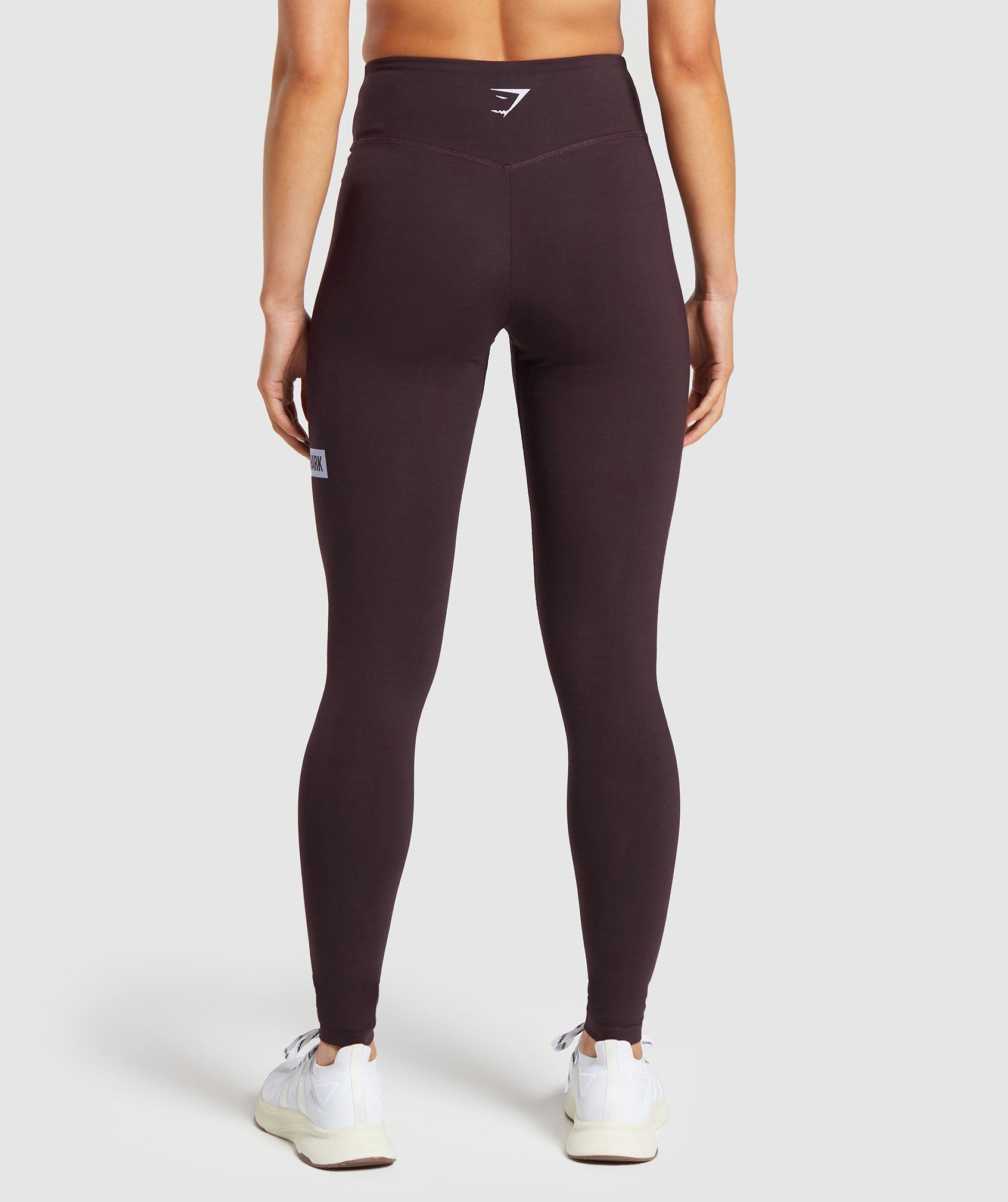 Block Cotton Leggings - Plum Brown