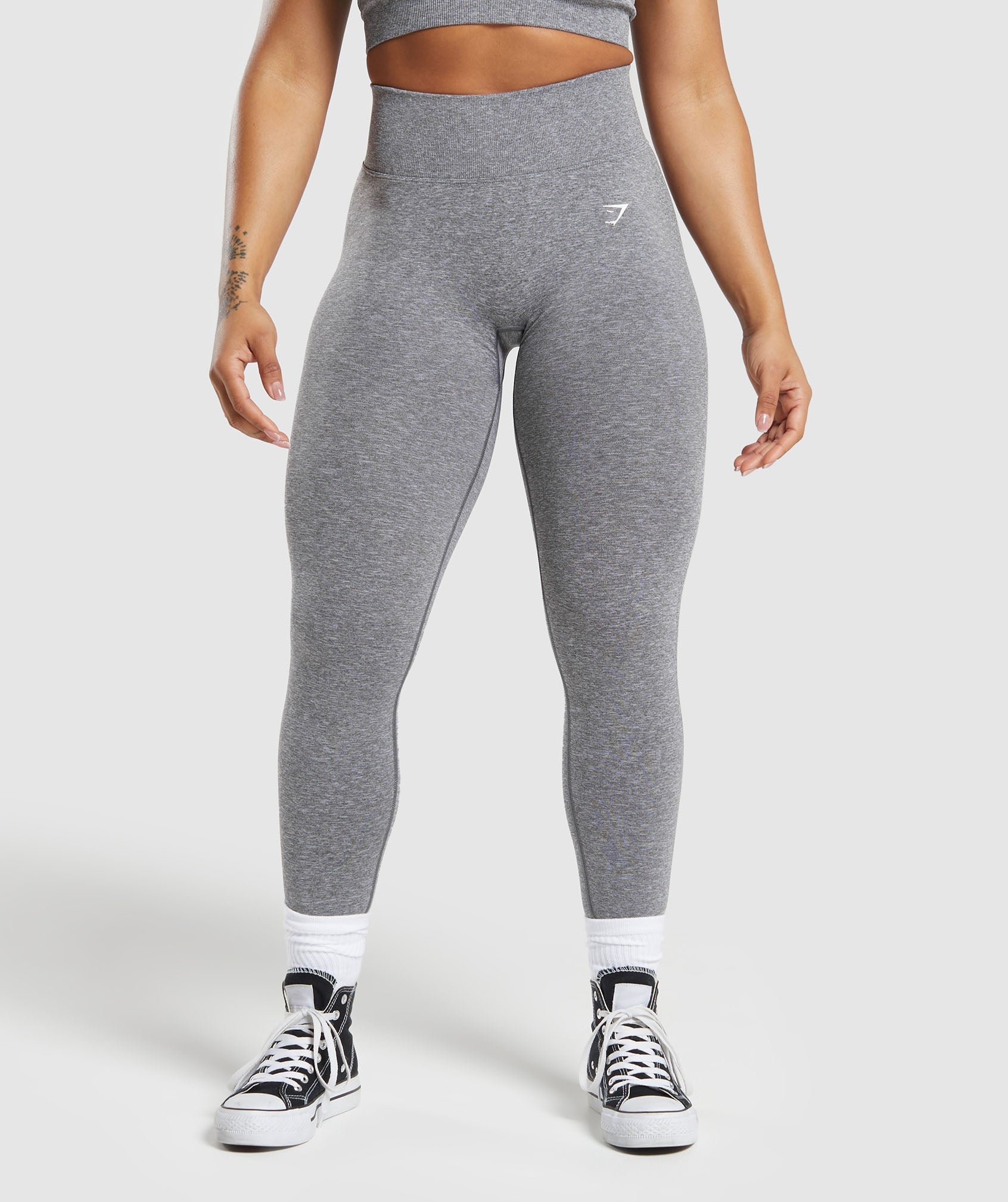 Lift Seamless Leggings - Brushed Grey/White Marl