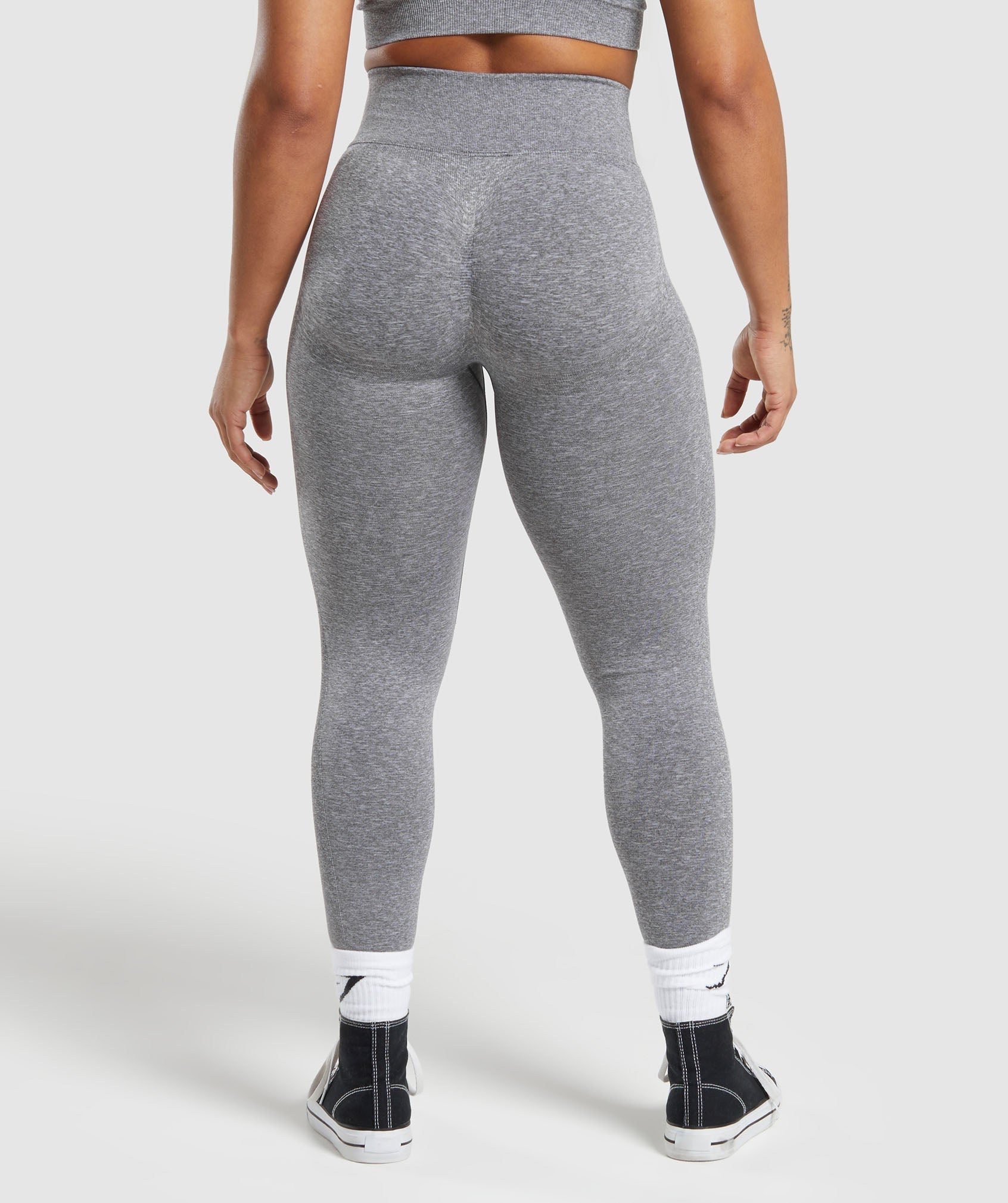 Lift Seamless Leggings - Brushed Grey/White Marl