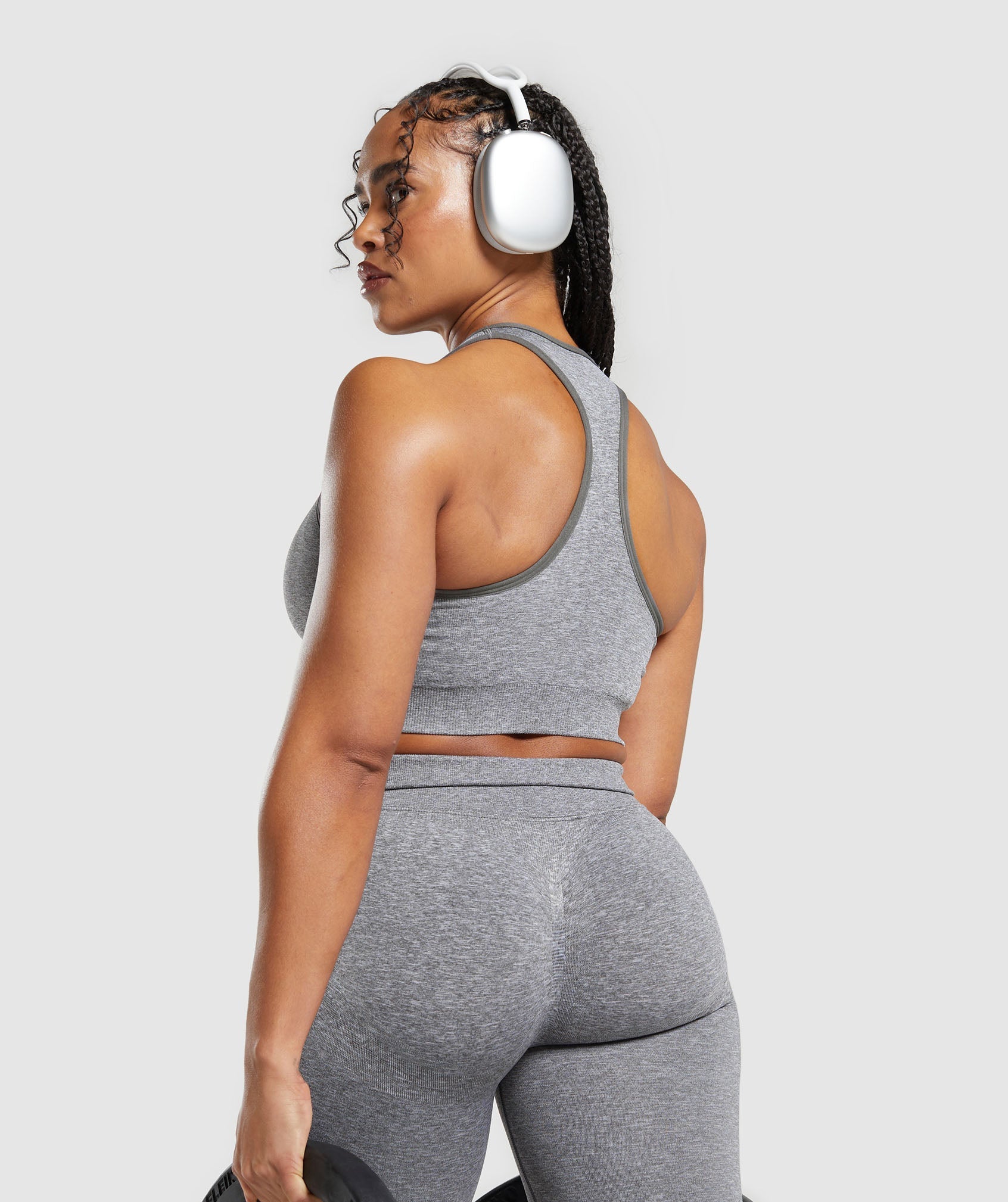 Lift Seamless Leggings - Brushed Grey/White Marl