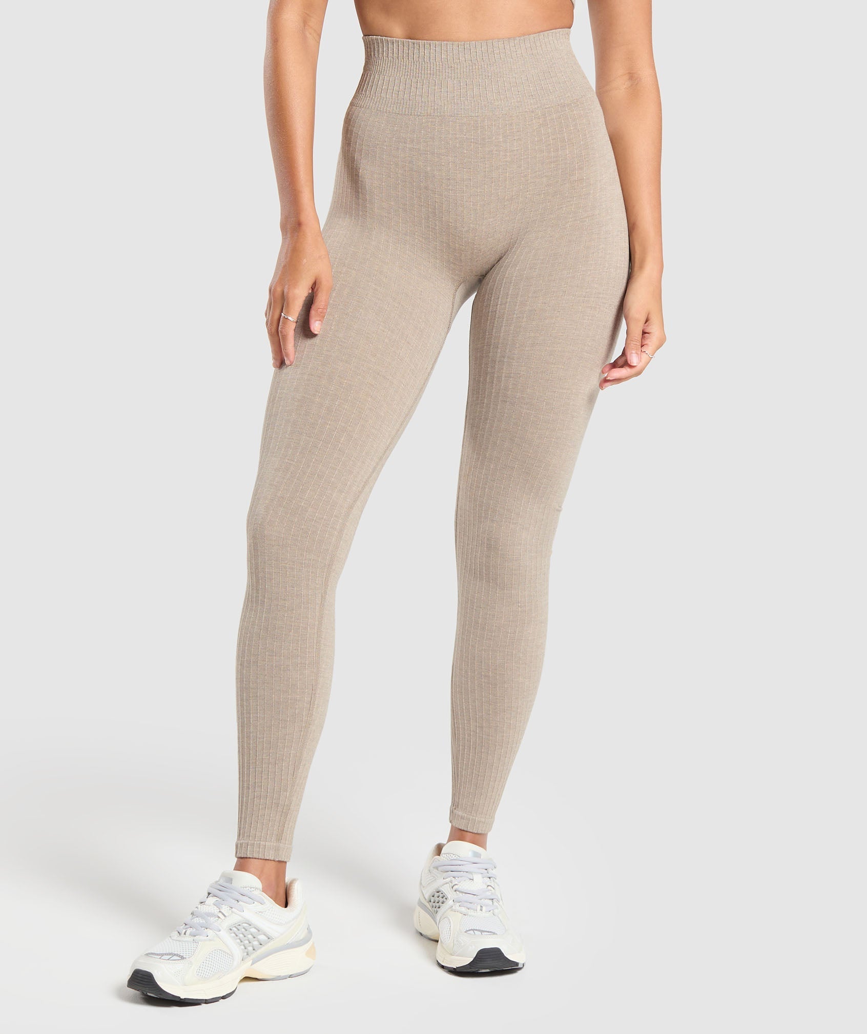 Luxe Seamless Leggings - Pebble Brown Marl