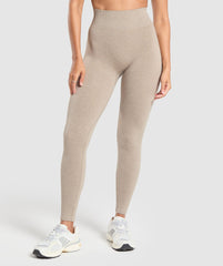 Luxe Seamless Leggings - Pebble Brown Marl