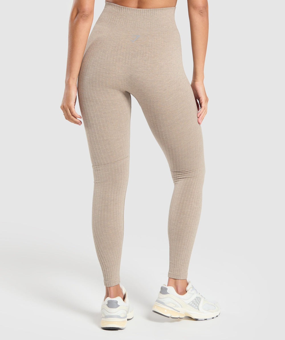 Luxe Seamless Leggings - Pebble Brown Marl