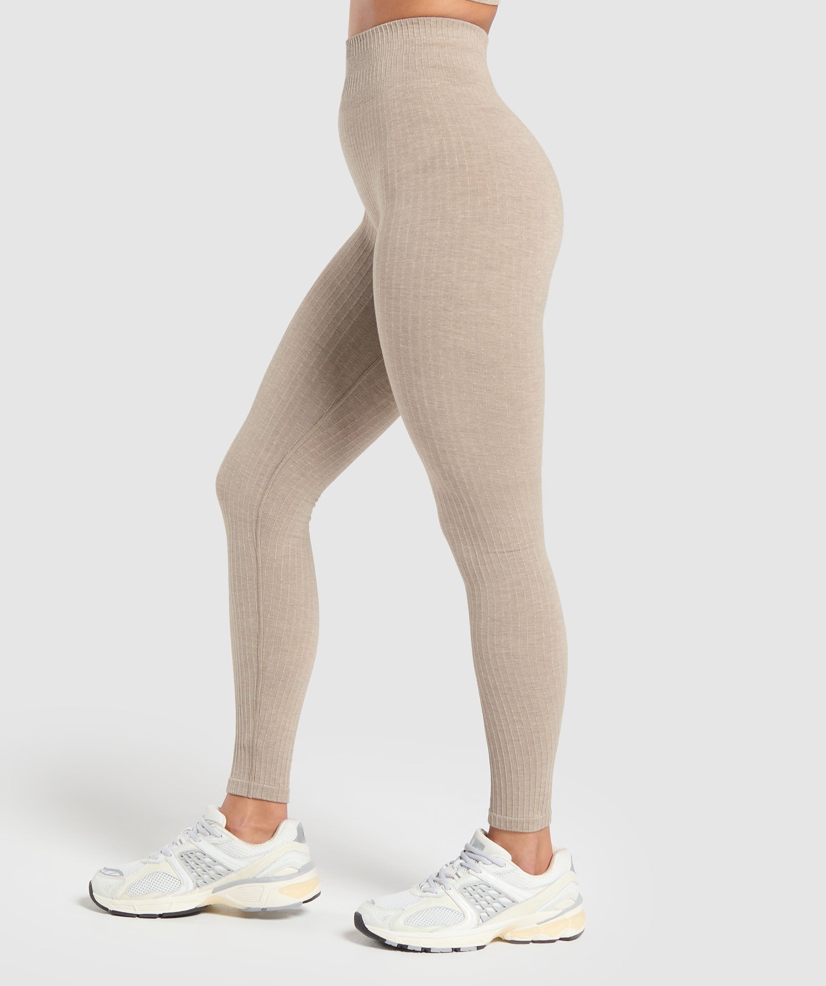 Luxe Seamless Leggings - Pebble Brown Marl