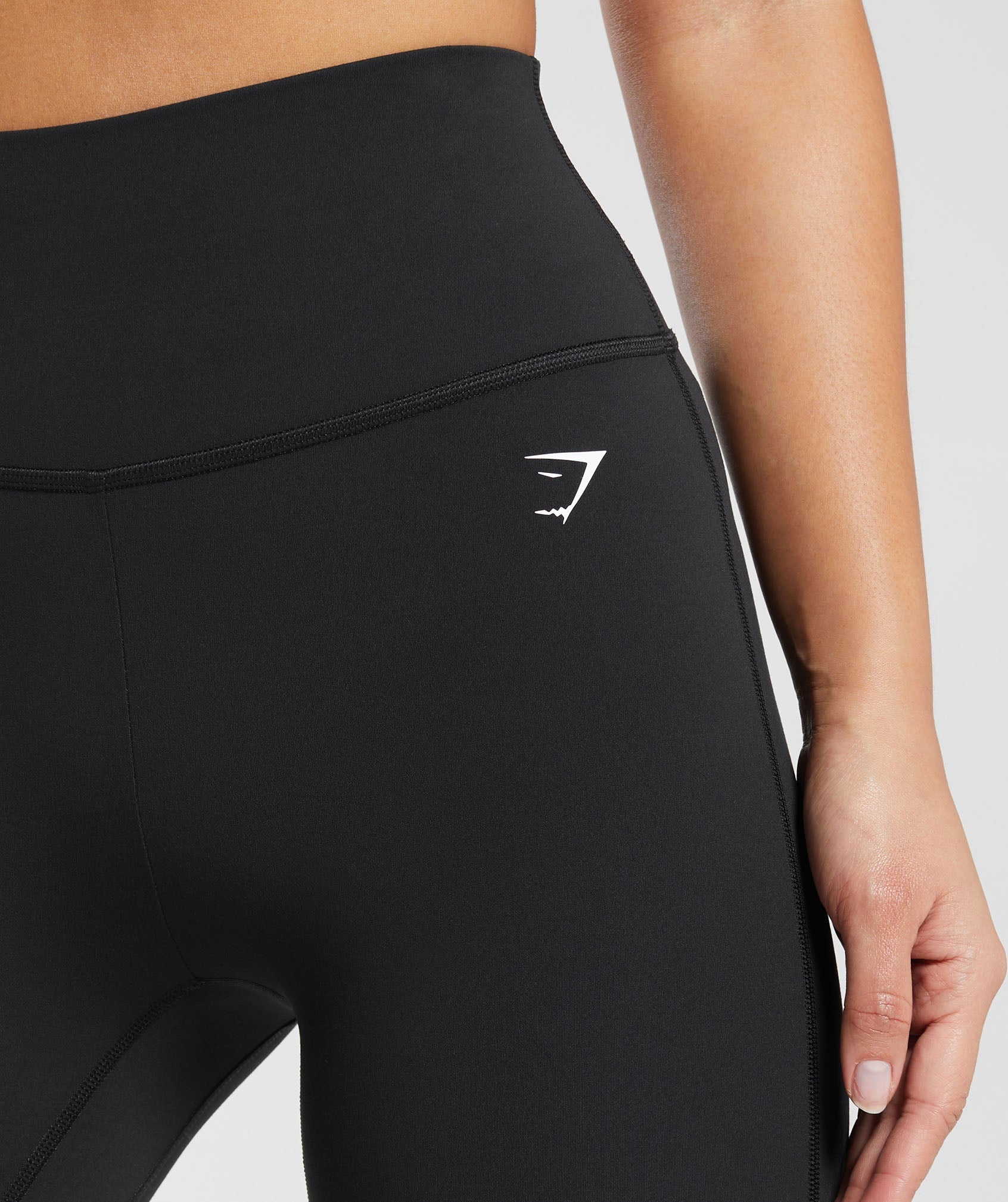 Ribbon Ankle Leggings - Black