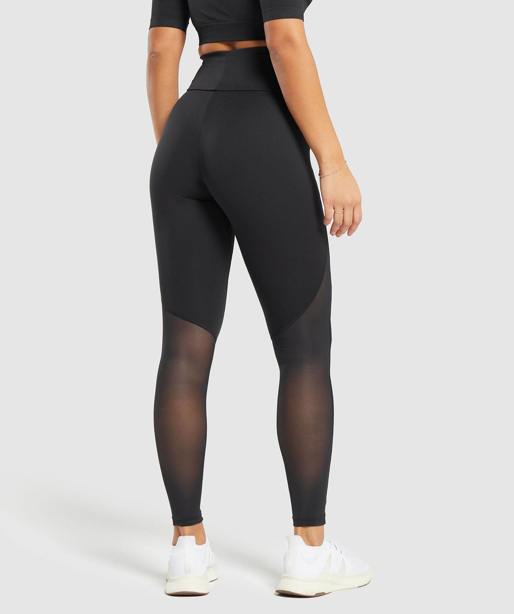 Everyday Mesh Legging - Black