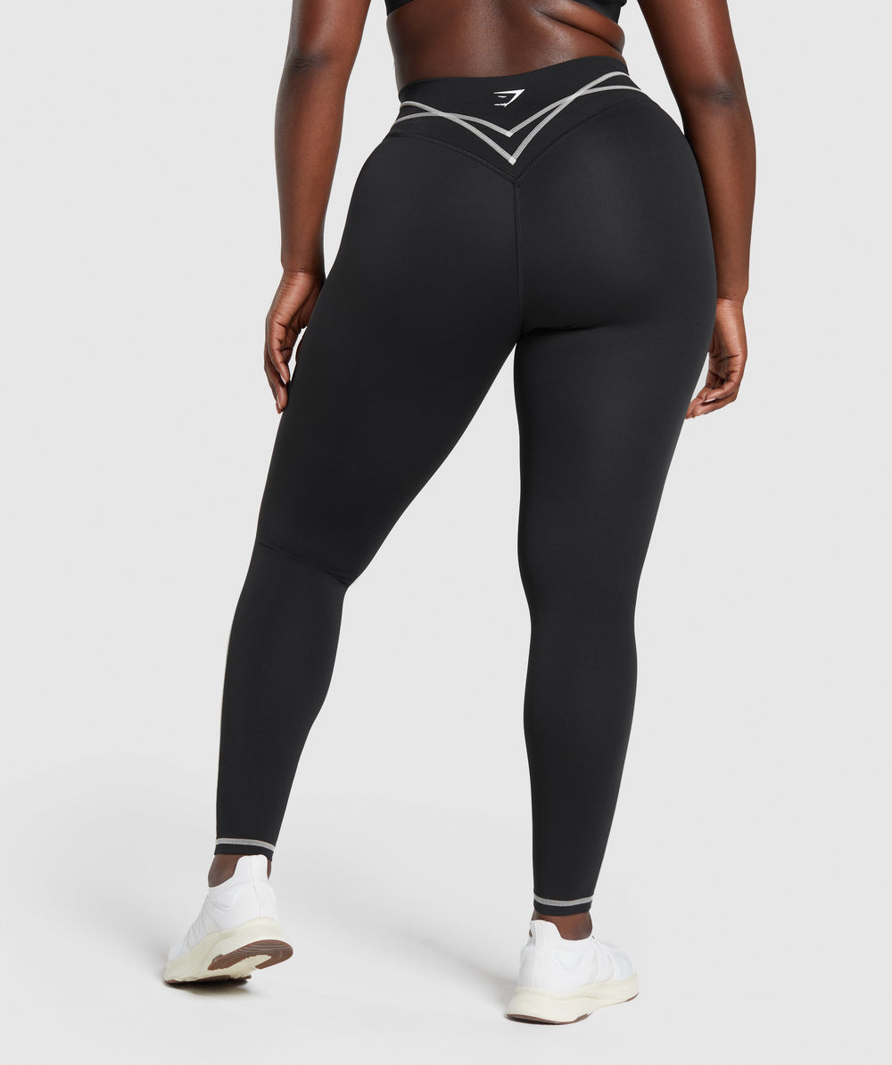 Stitch Feature Leggings - Black