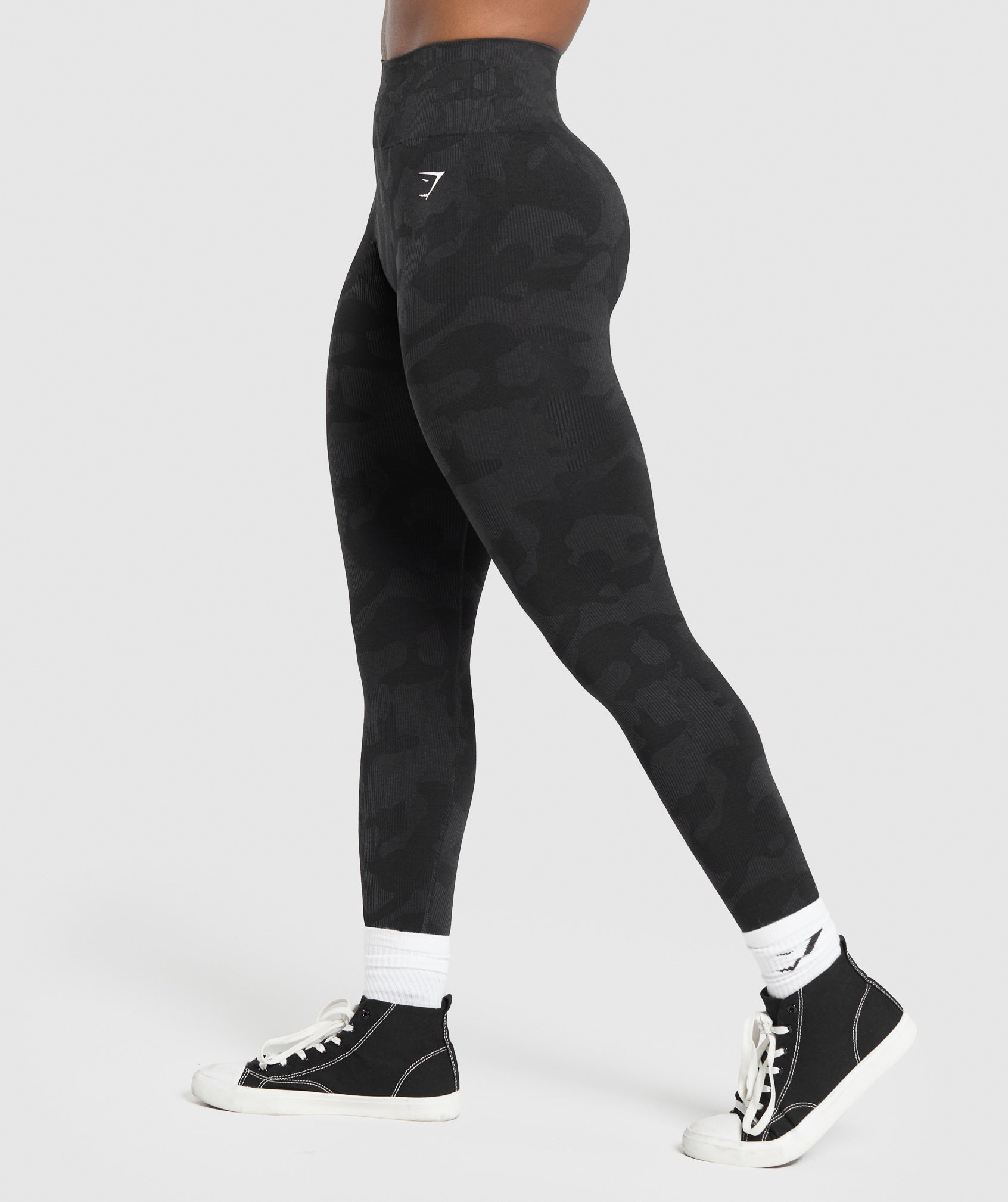 Adapt Camo Seamless Leggings - Black/Asphalt Grey