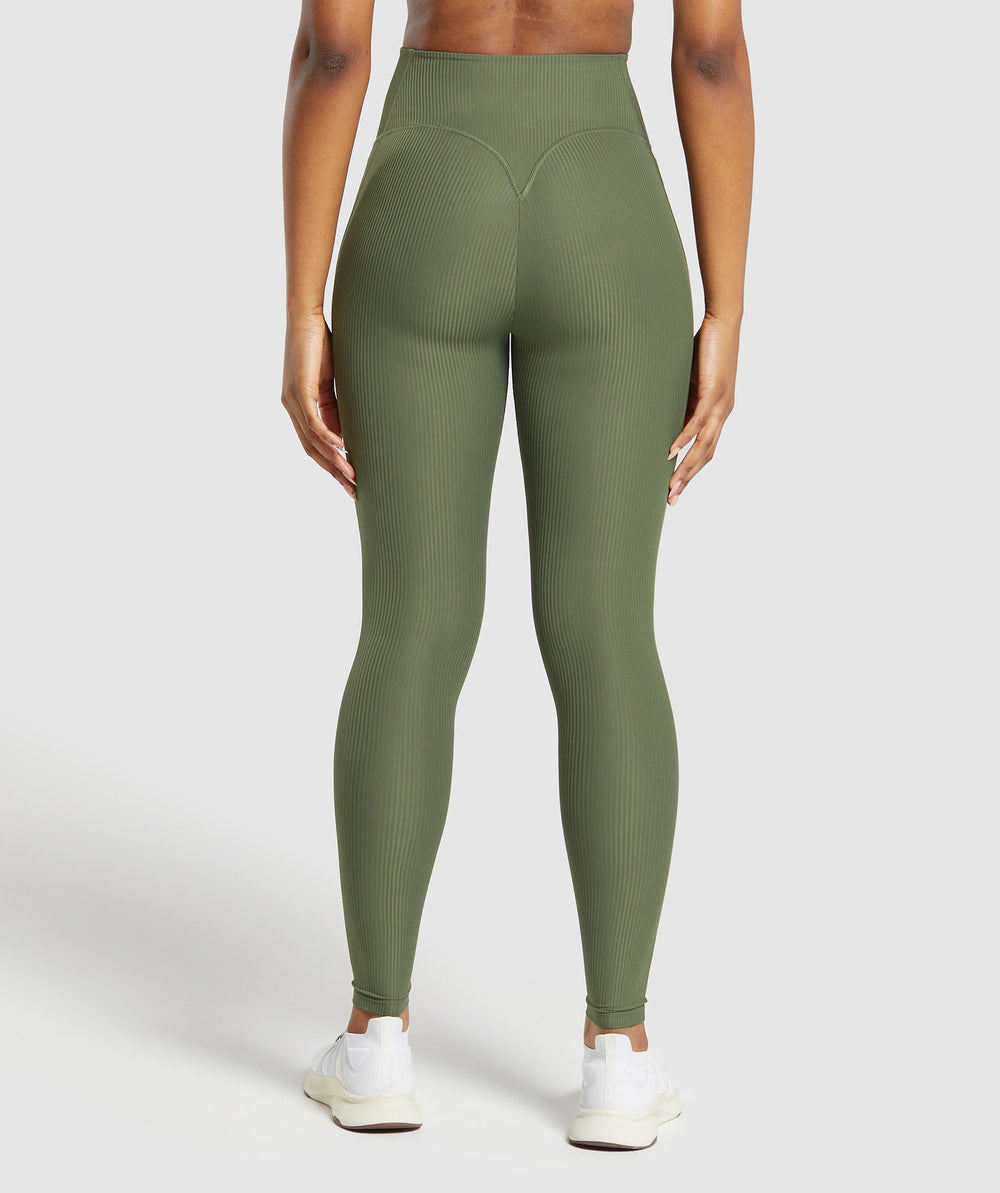 Ribbed Legging - Core Olive