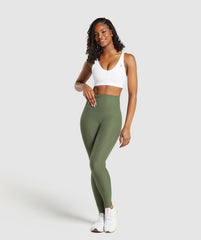 Ribbed Legging - Core Olive
