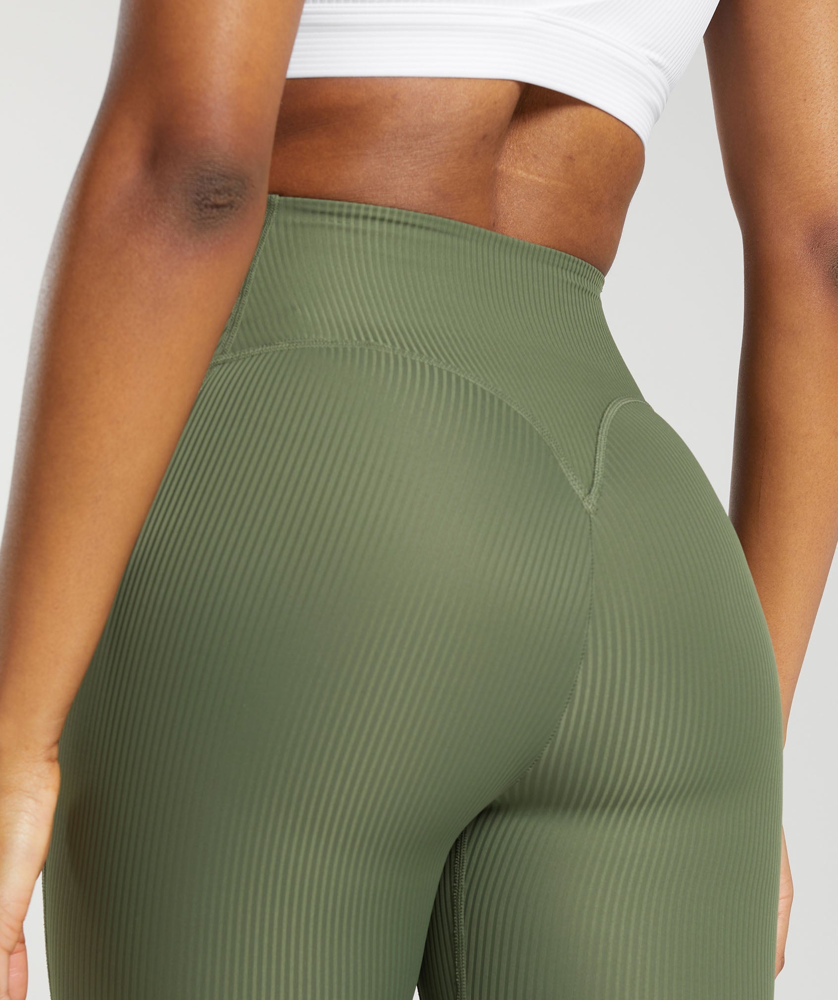 Ribbed Legging - Core Olive