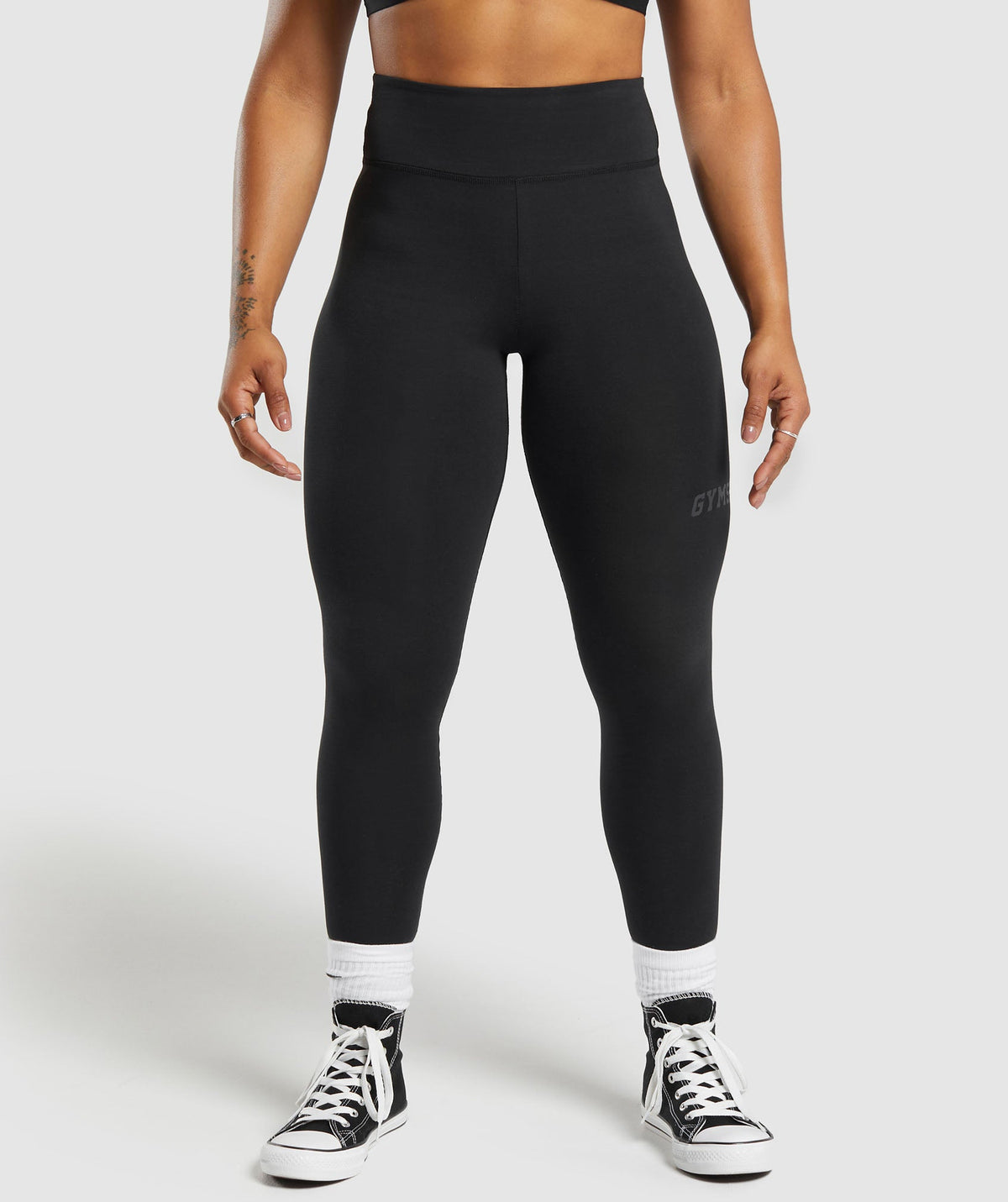Lifting Logo Leggings - Black