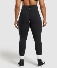 Lifting Logo Leggings - Black