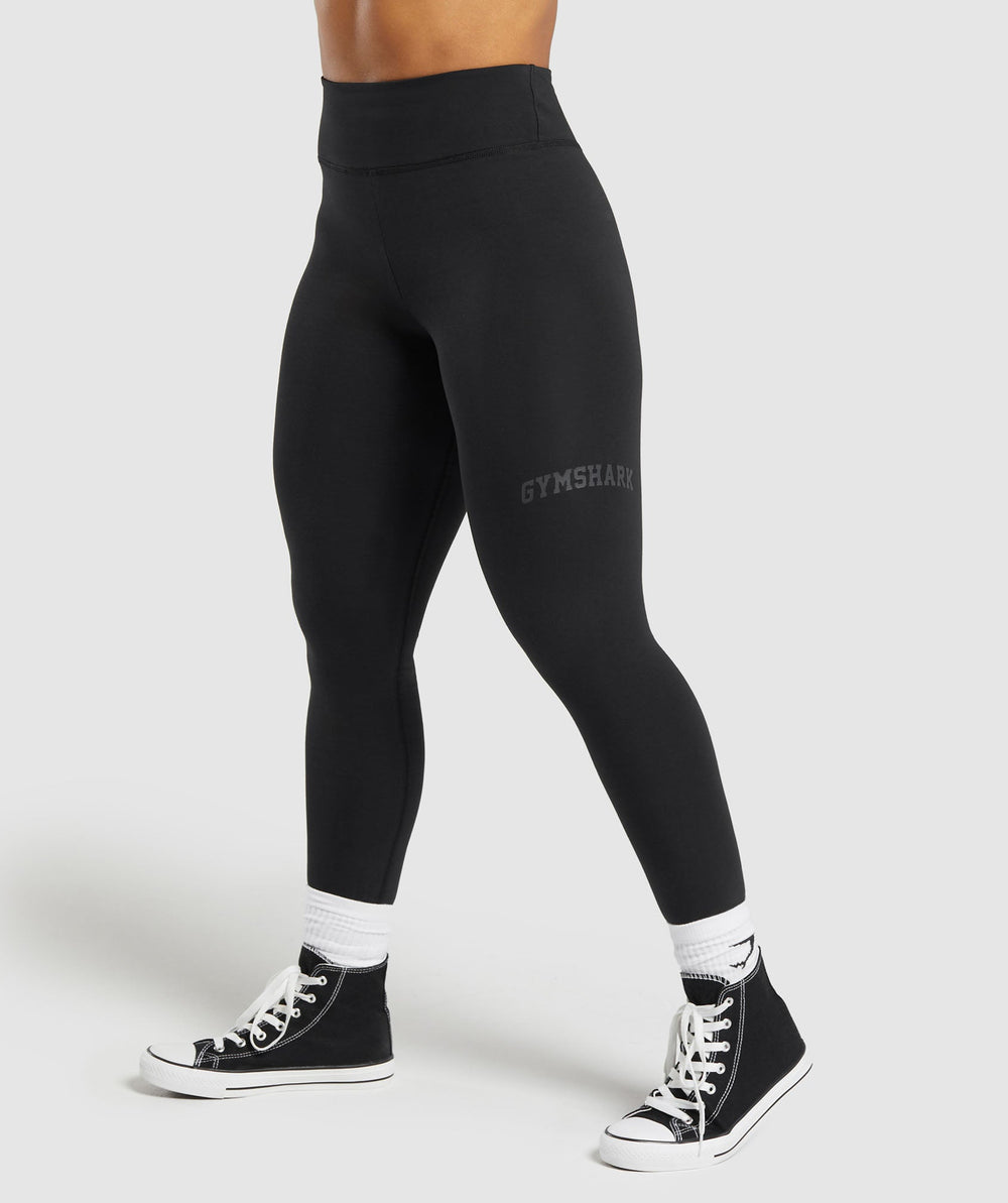 Lifting Logo Leggings - Black