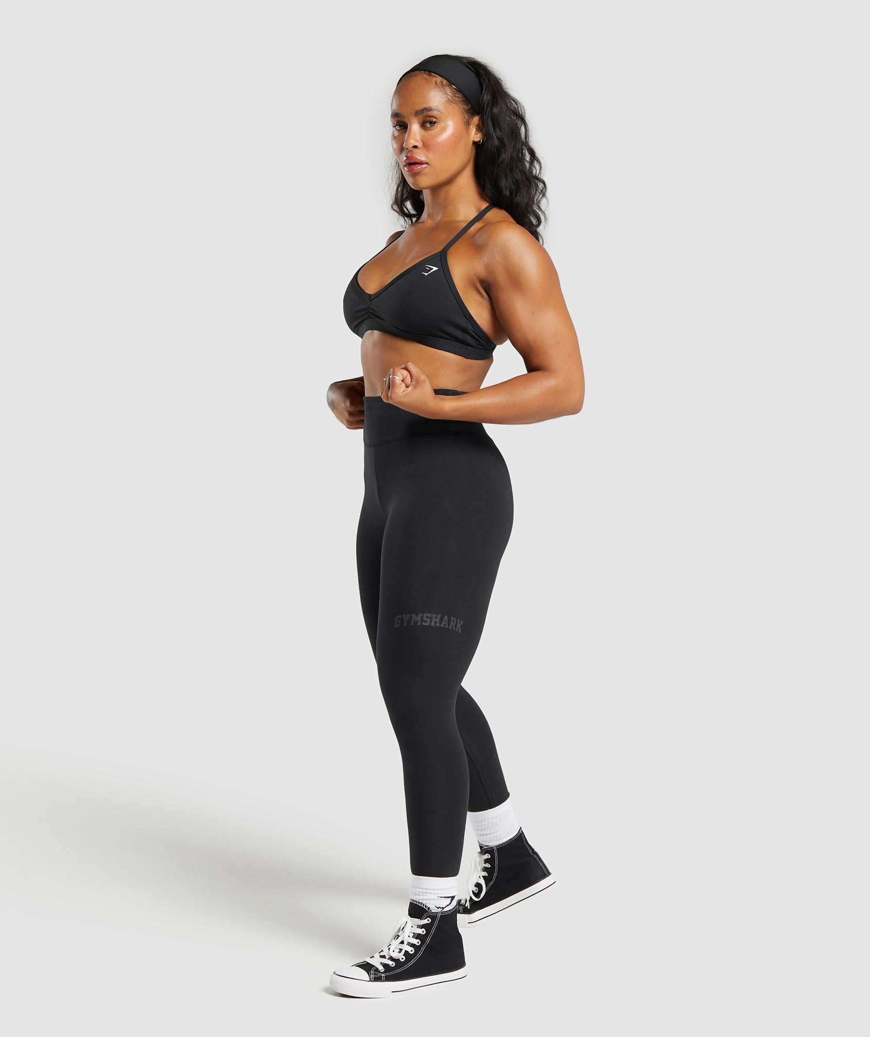 Lifting Logo Leggings - Black