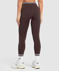 Contrast Seamless Leggings - Heritage Brown