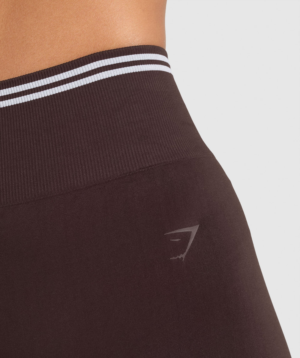 Contrast Seamless Leggings - Heritage Brown