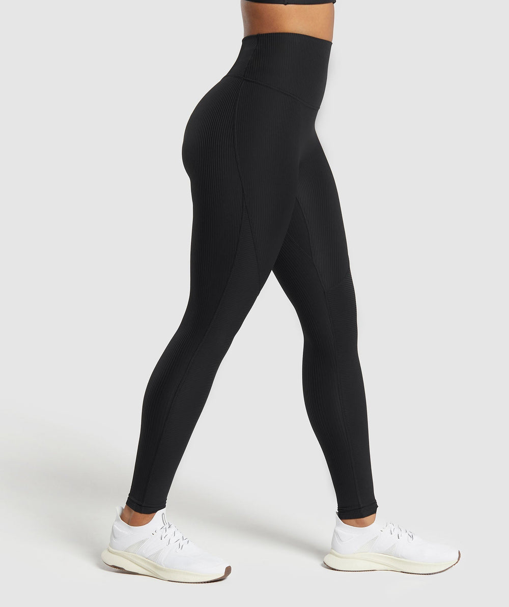 Ribbed Legging - Black