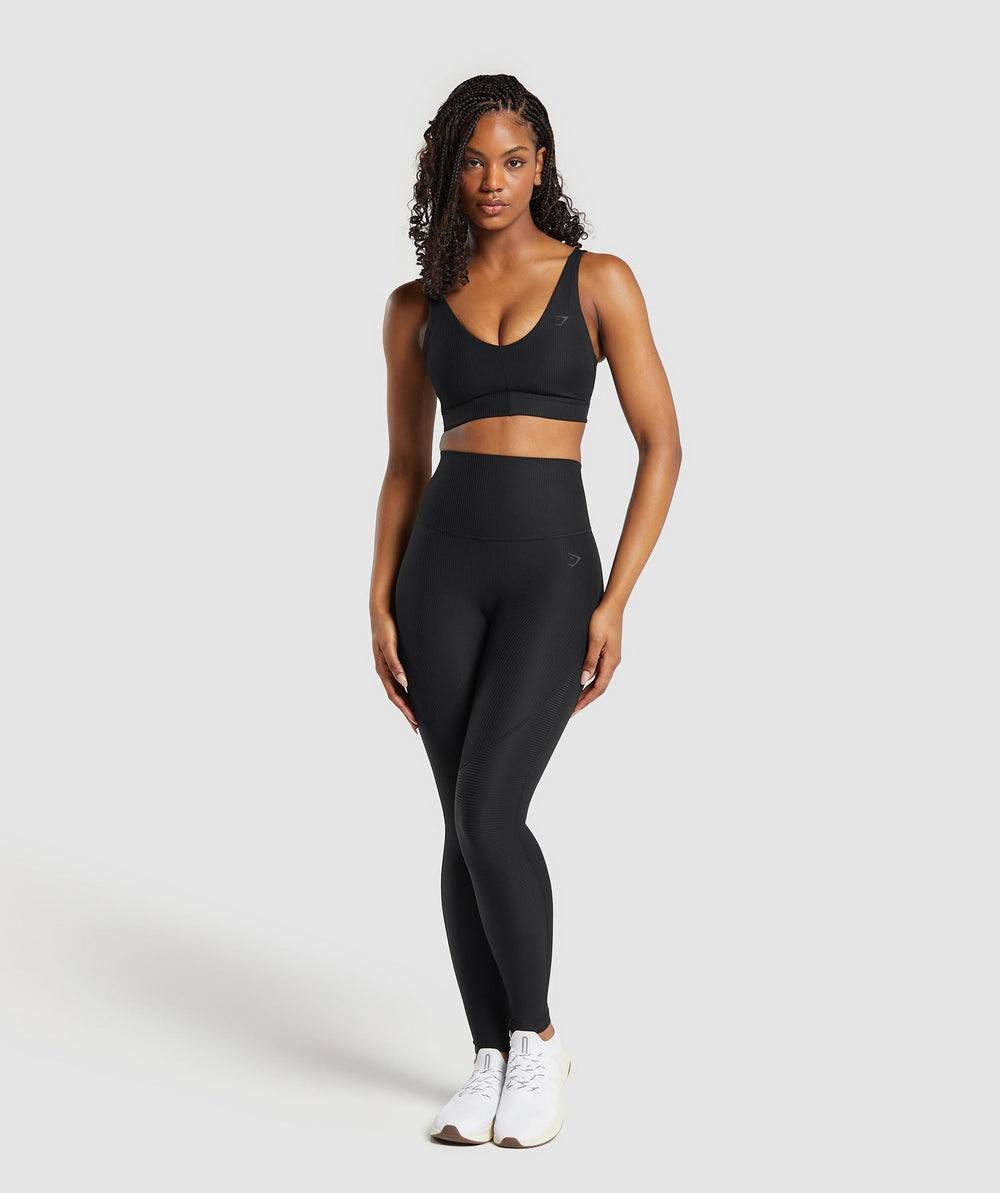 Ribbed Legging - Black