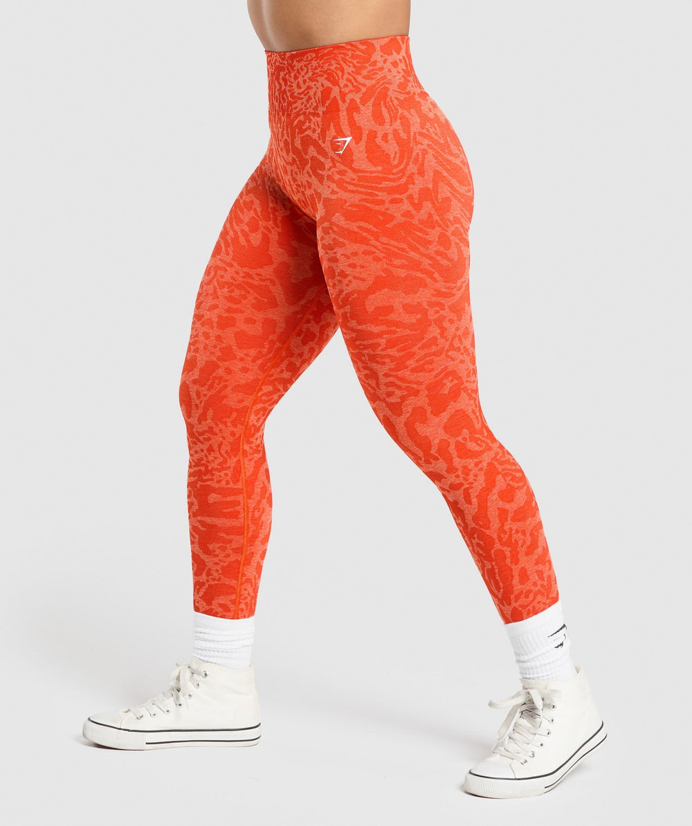 Adapt x Whitney Leggings - Flare Orange/Sorbet Orange