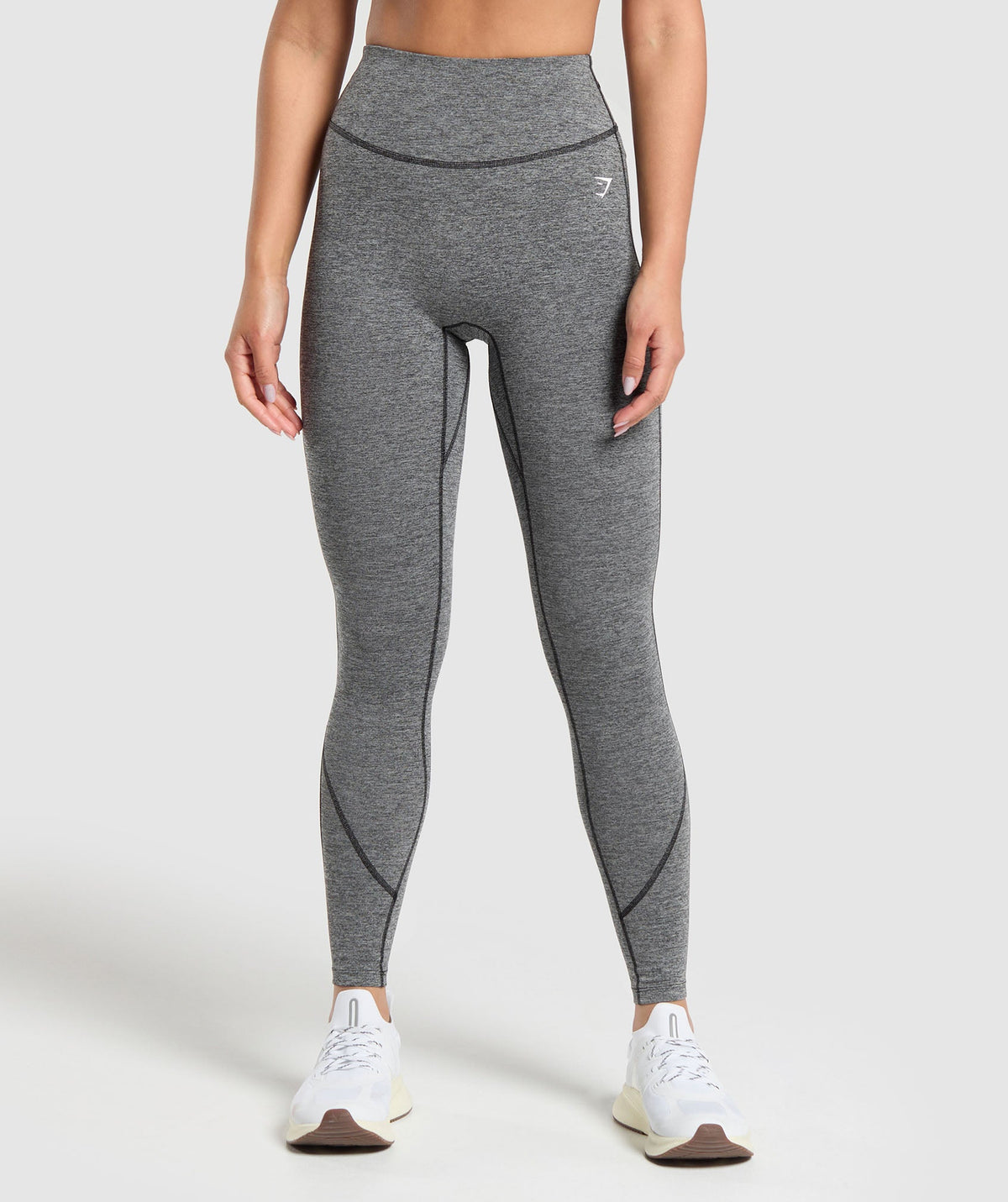 Heart Marl Leggings - Black